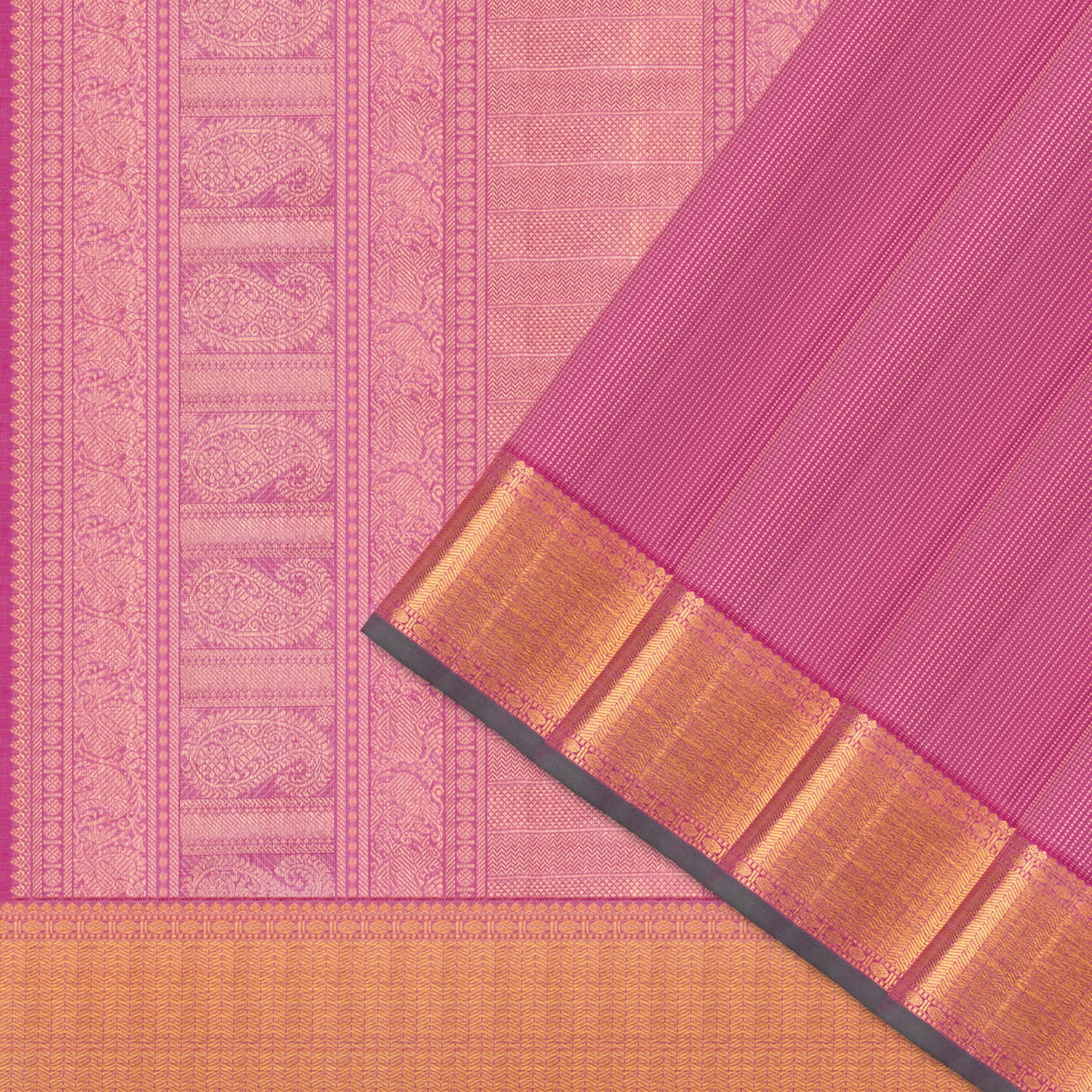 Kanakavalli Kanjivaram Silk Sari 24-615-HS001-03490 - Cover View