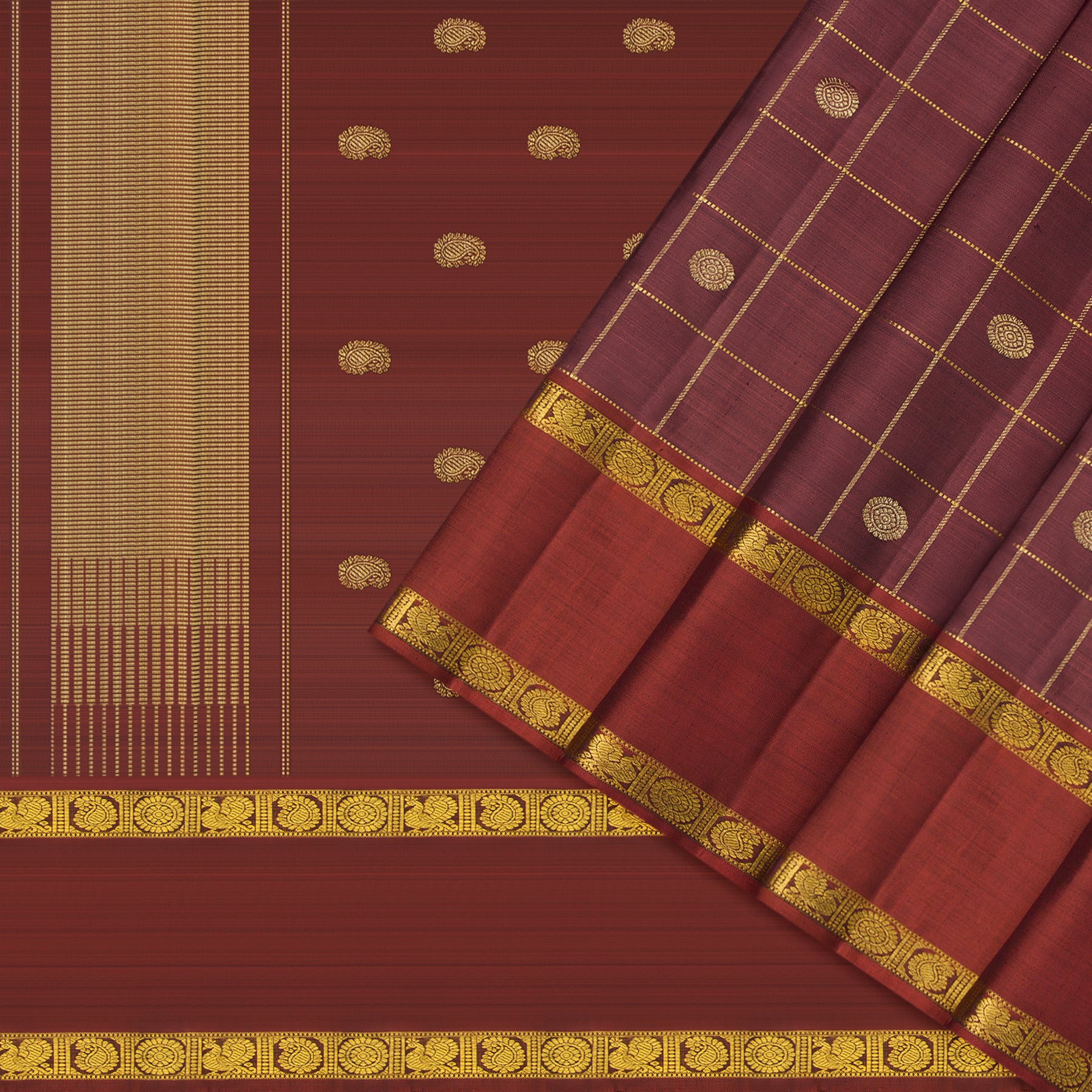 Kanakavalli Kanjivaram Silk Sari 24-615-HS001-03520 - Cover View 