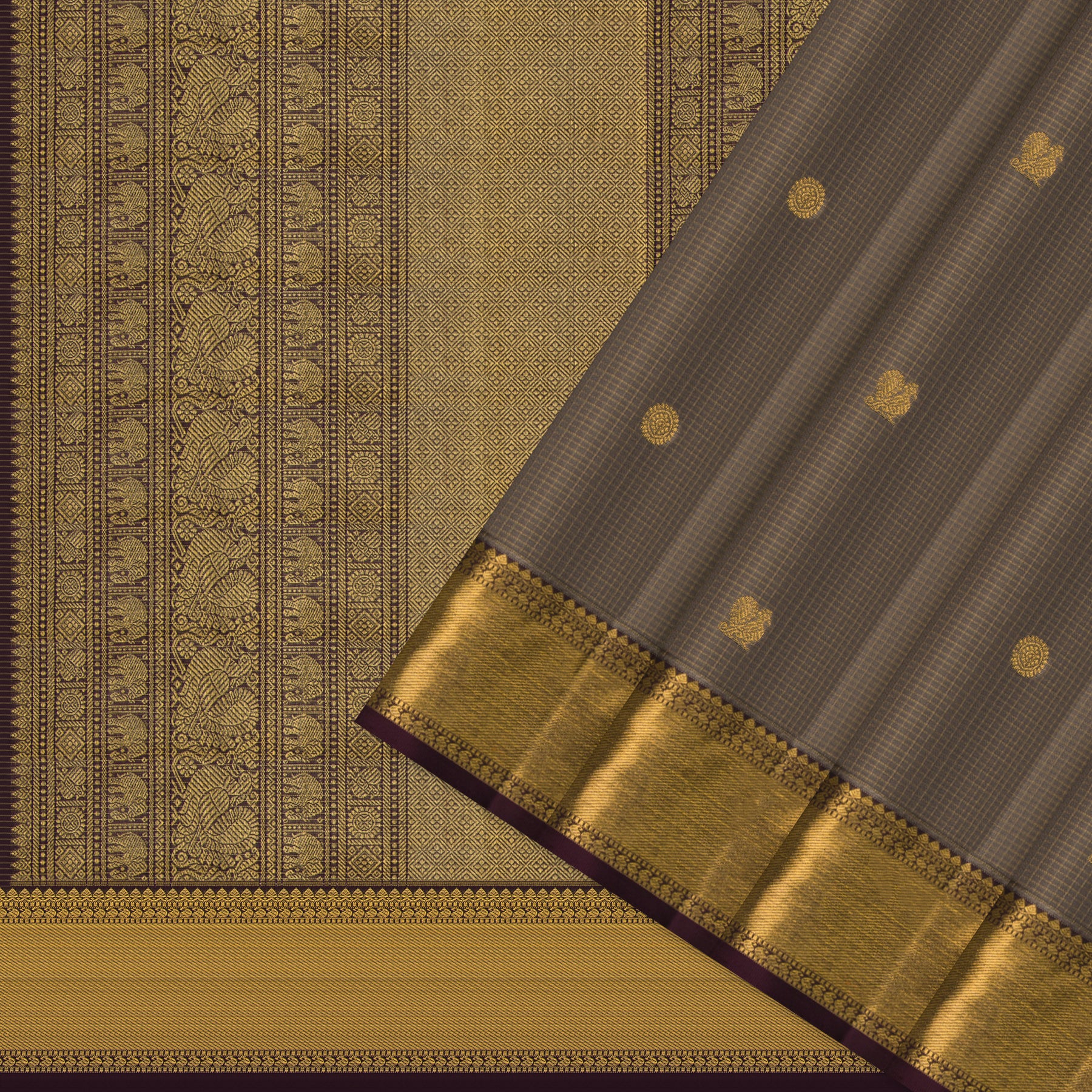 Kanakavalli Kanjivaram Silk Sari 24-615-HS001-05718 - Cover View