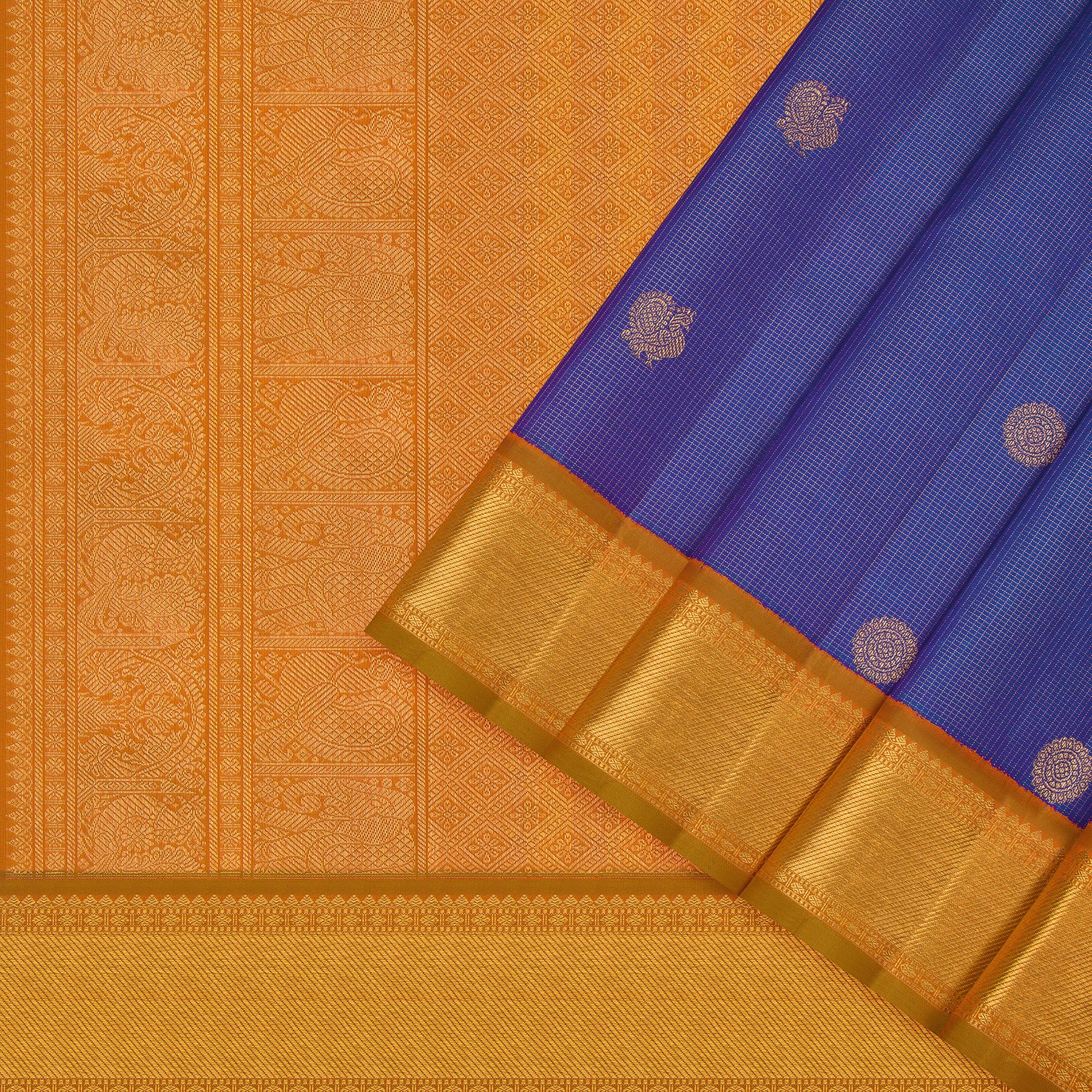 Kanakavalli Kanjivaram Silk Sari 24-615-HS001-07362 - Cover View