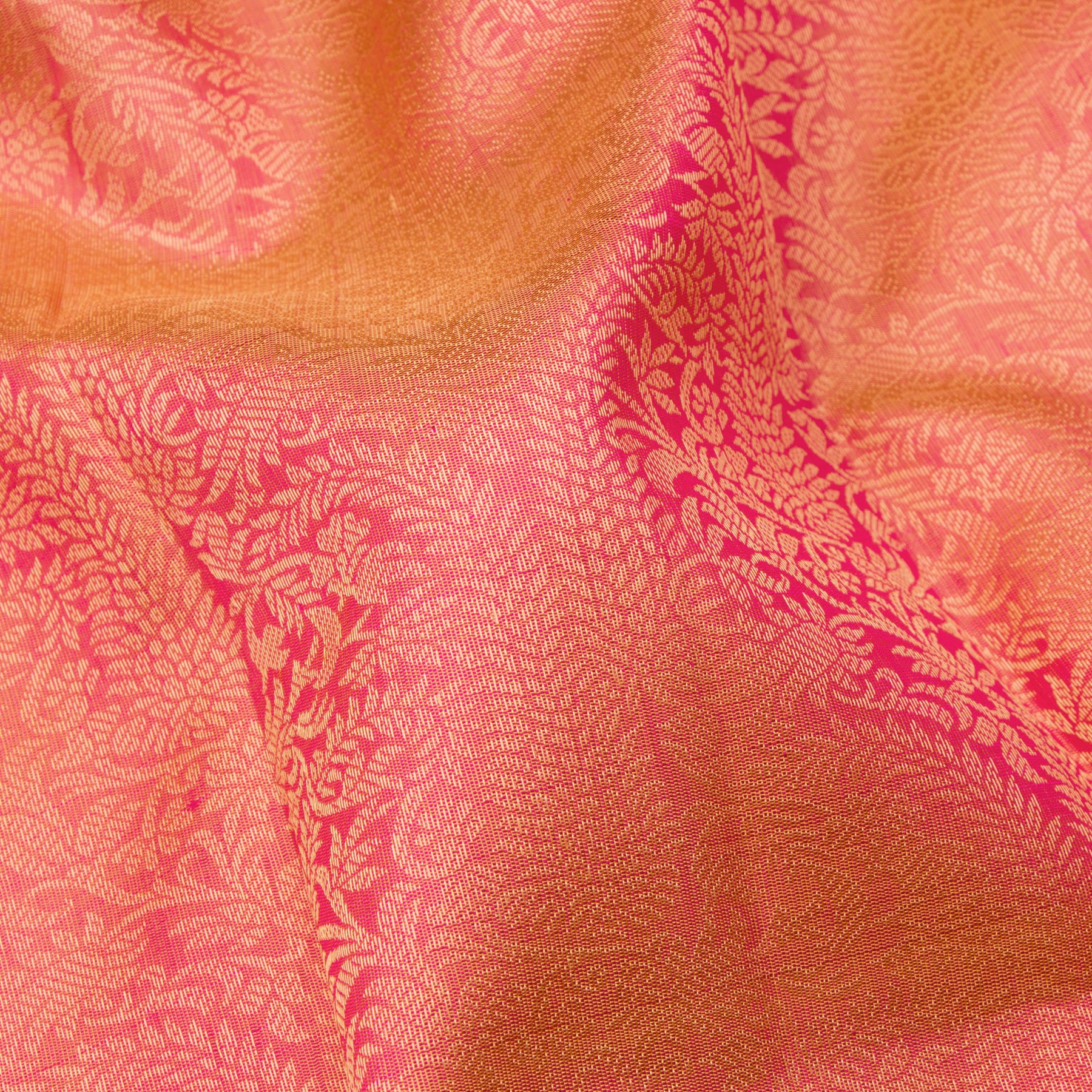 Kanakavalli Kanjivaram Silk Sari 24-615-HS001-08689 - Fabric View