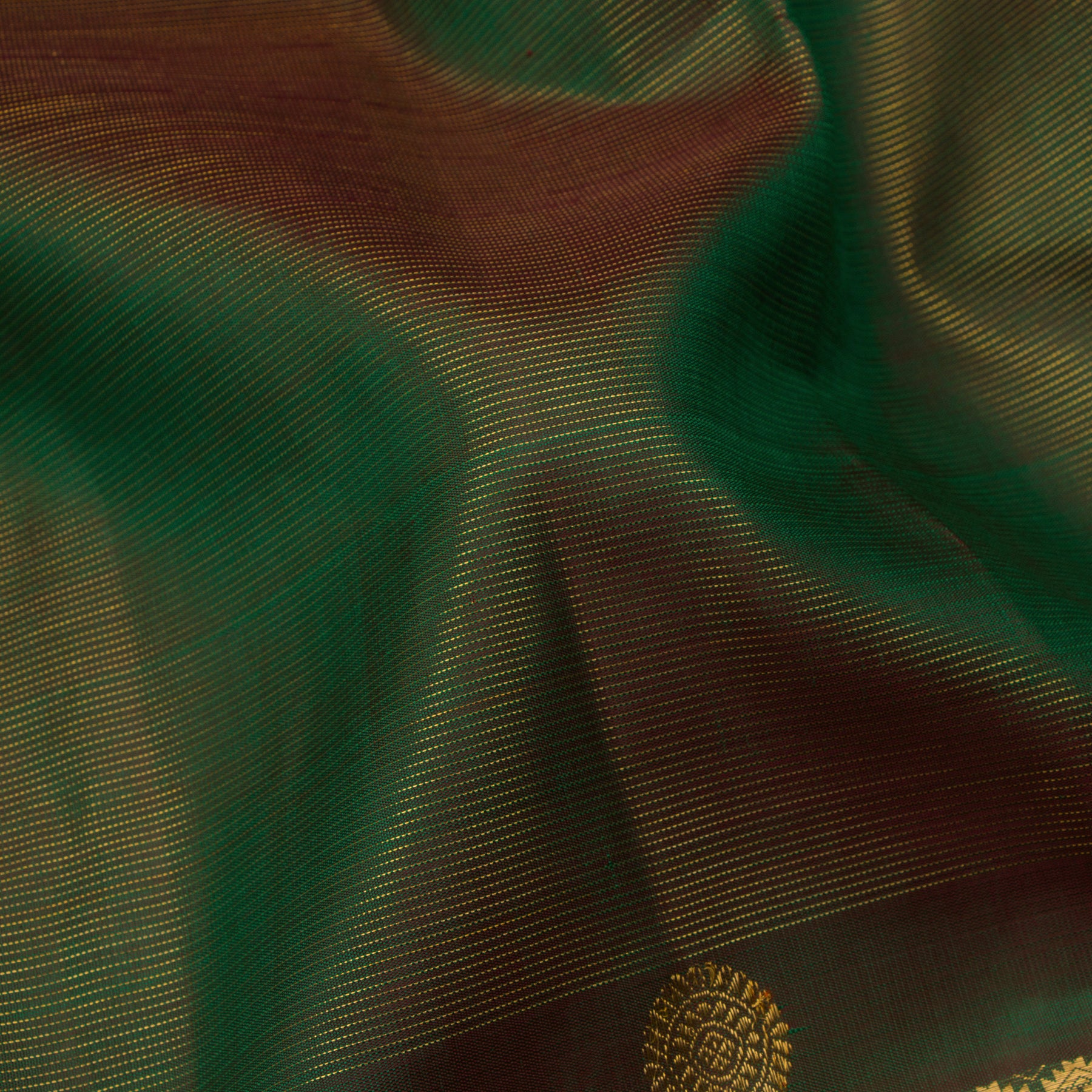 Kanakavalli Kanjivaram Silk Sari 24-615-HS001-08699 - Fabric View