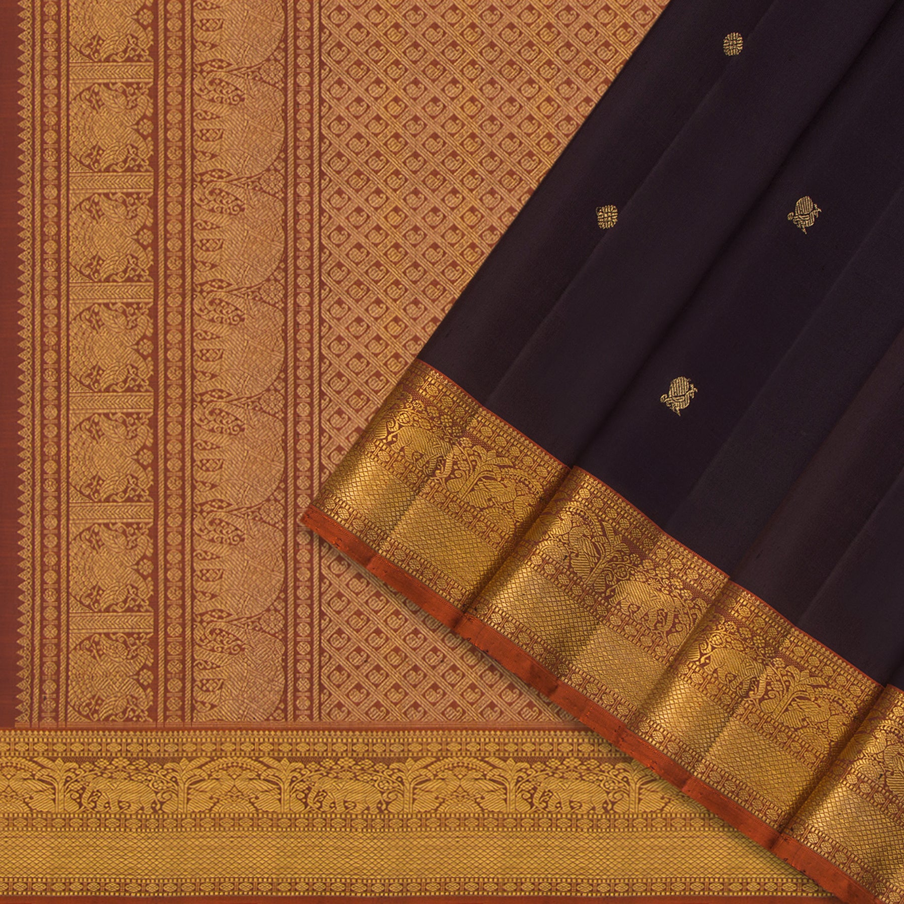 Kanakavalli Kanjivaram Silk Sari 24-615-HS001-08715 - Cover View