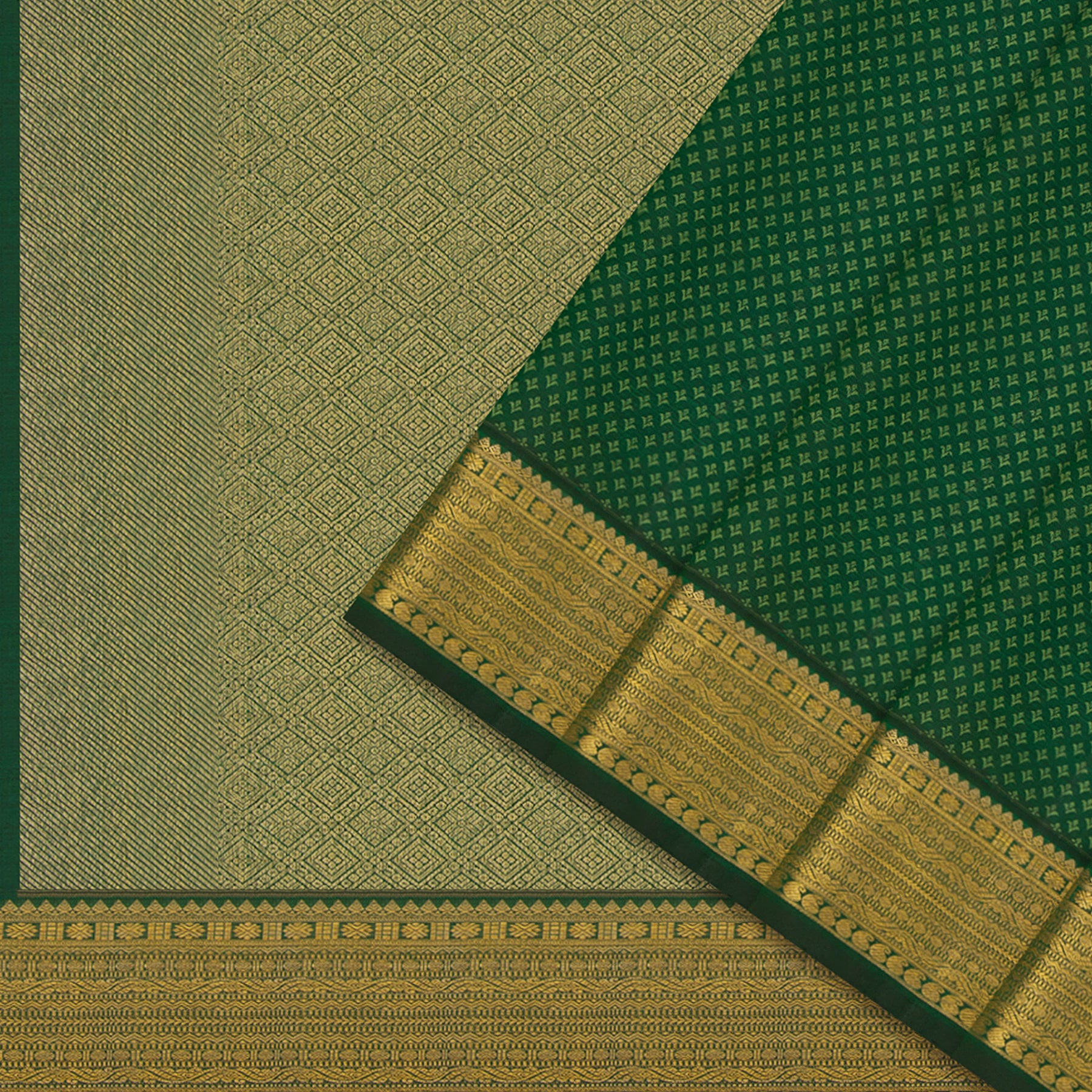 Kanakavalli Kanjivaram Silk Sari 24-615-HS001-10156 - Cover View