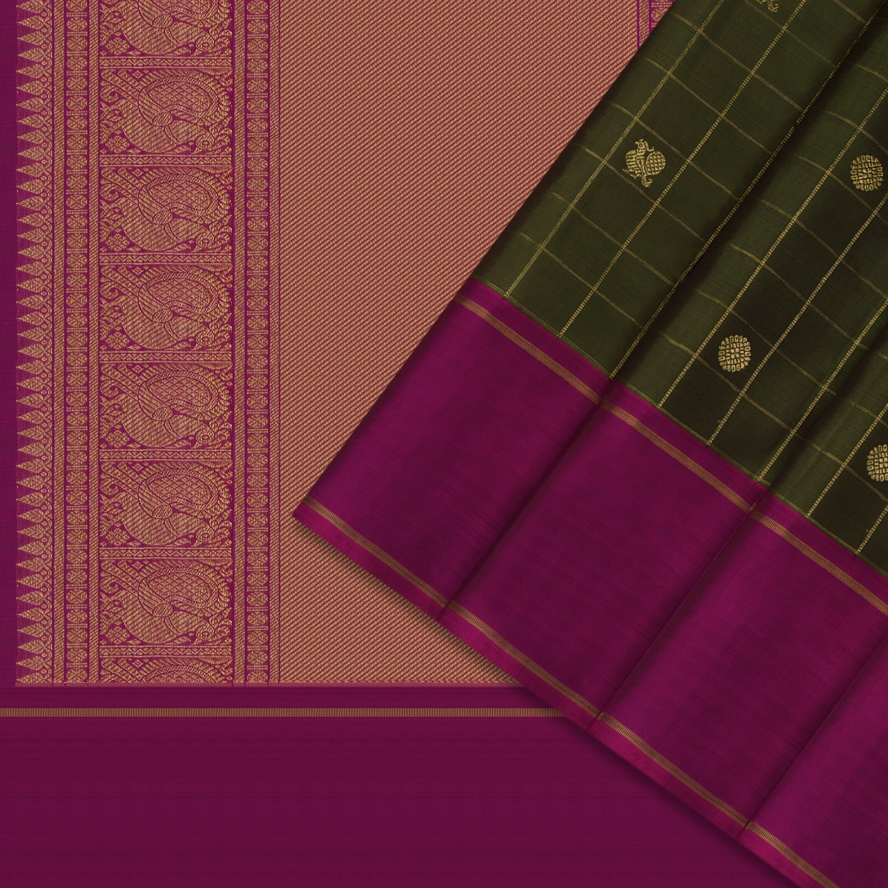 Kanakavalli Kanjivaram Silk Sari 24-615-HS001-10163 - Cover View