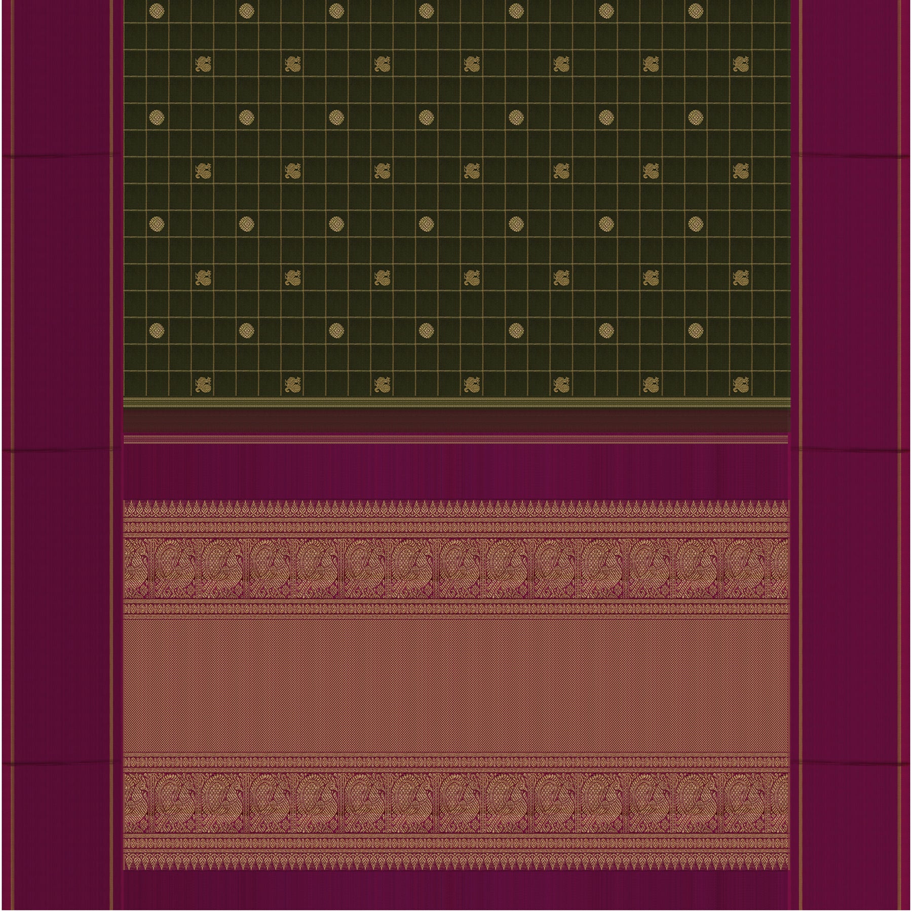 Kanakavalli Kanjivaram Silk Sari 24-615-HS001-10163 - Full View