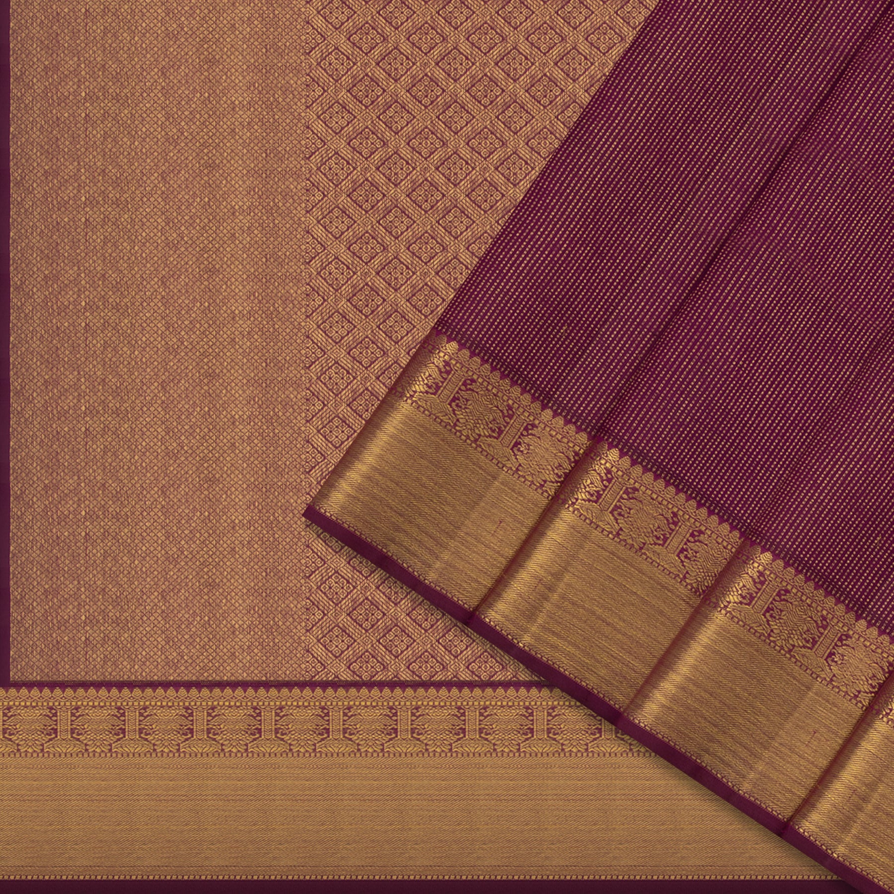 Kanakavalli Kanjivaram Silk Sari 24-615-HS001-10168 - Cover View