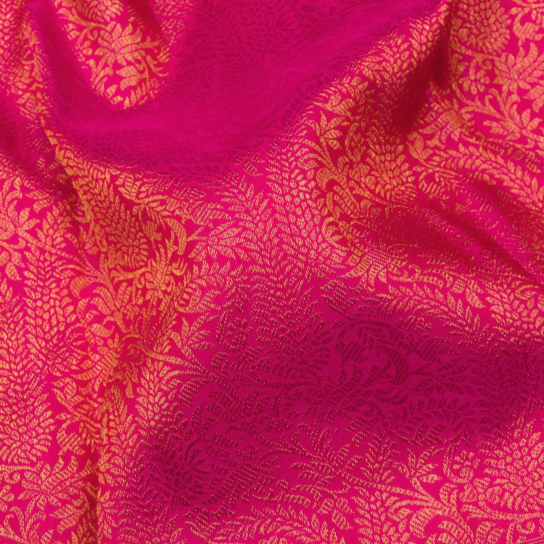 Kanakavalli Kanjivaram Silk Sari 24-615-HS001-10187 - Fabric View