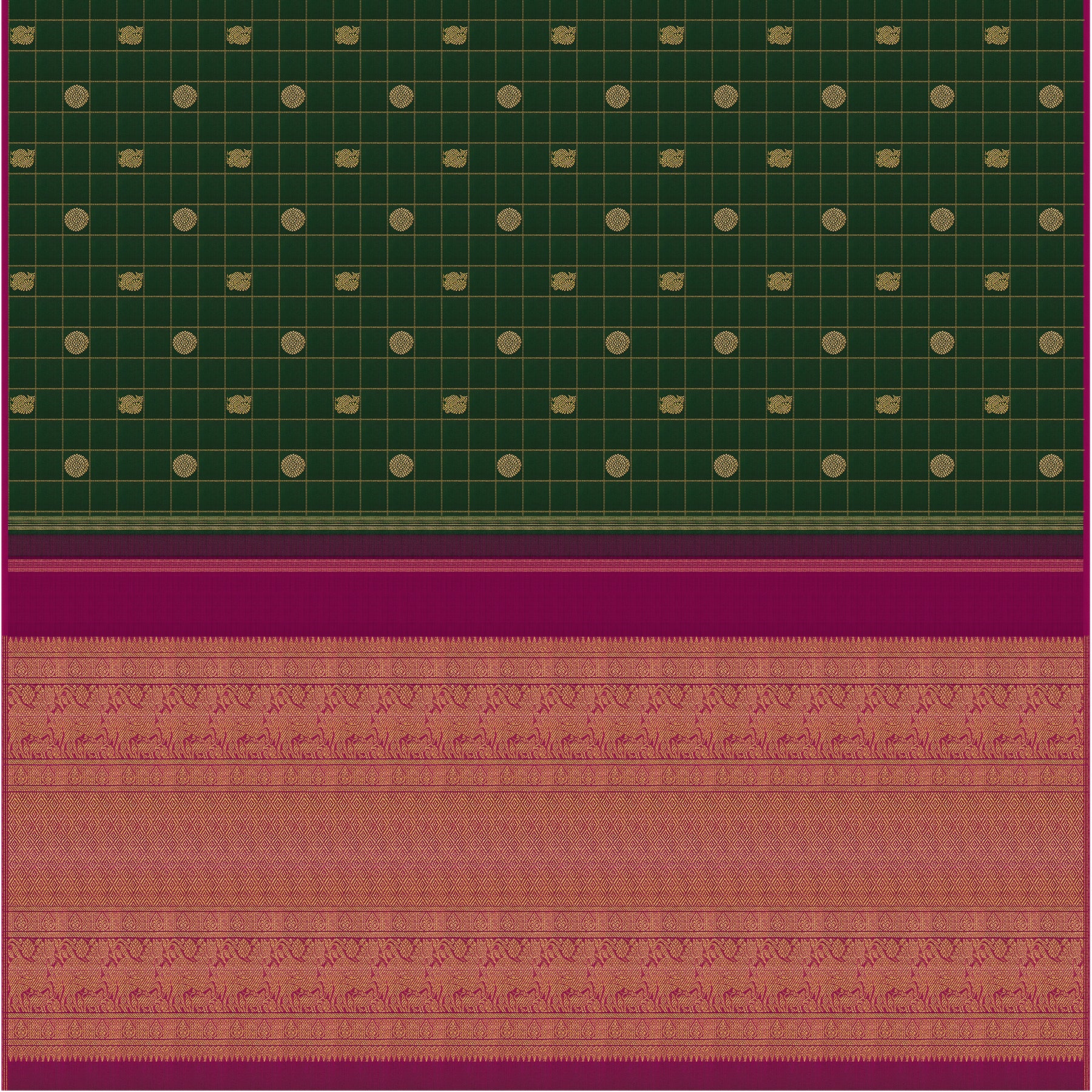 Kanakavalli Kanjivaram Silk Sari 24-615-HS001-10870 - Full View