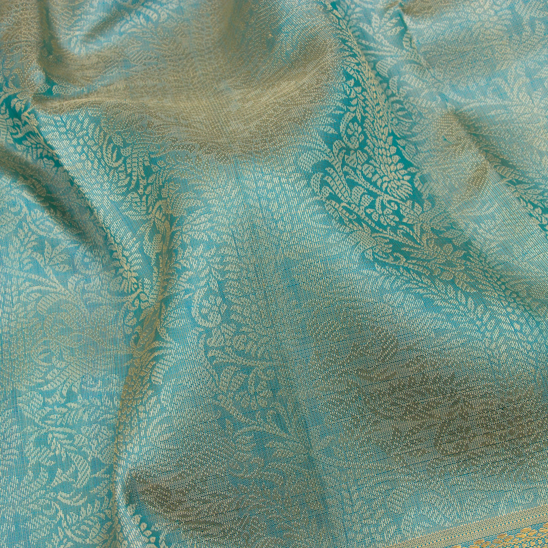 Kanakavalli Kanjivaram Silk Sari 24-615-HS001-11801 - Fabric View