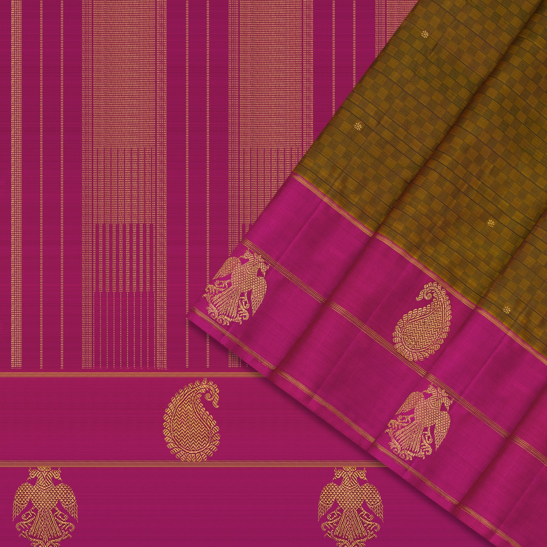 Kanakavalli Kanjivaram Silk Sari 24-615-HS001-11807 - Cover View