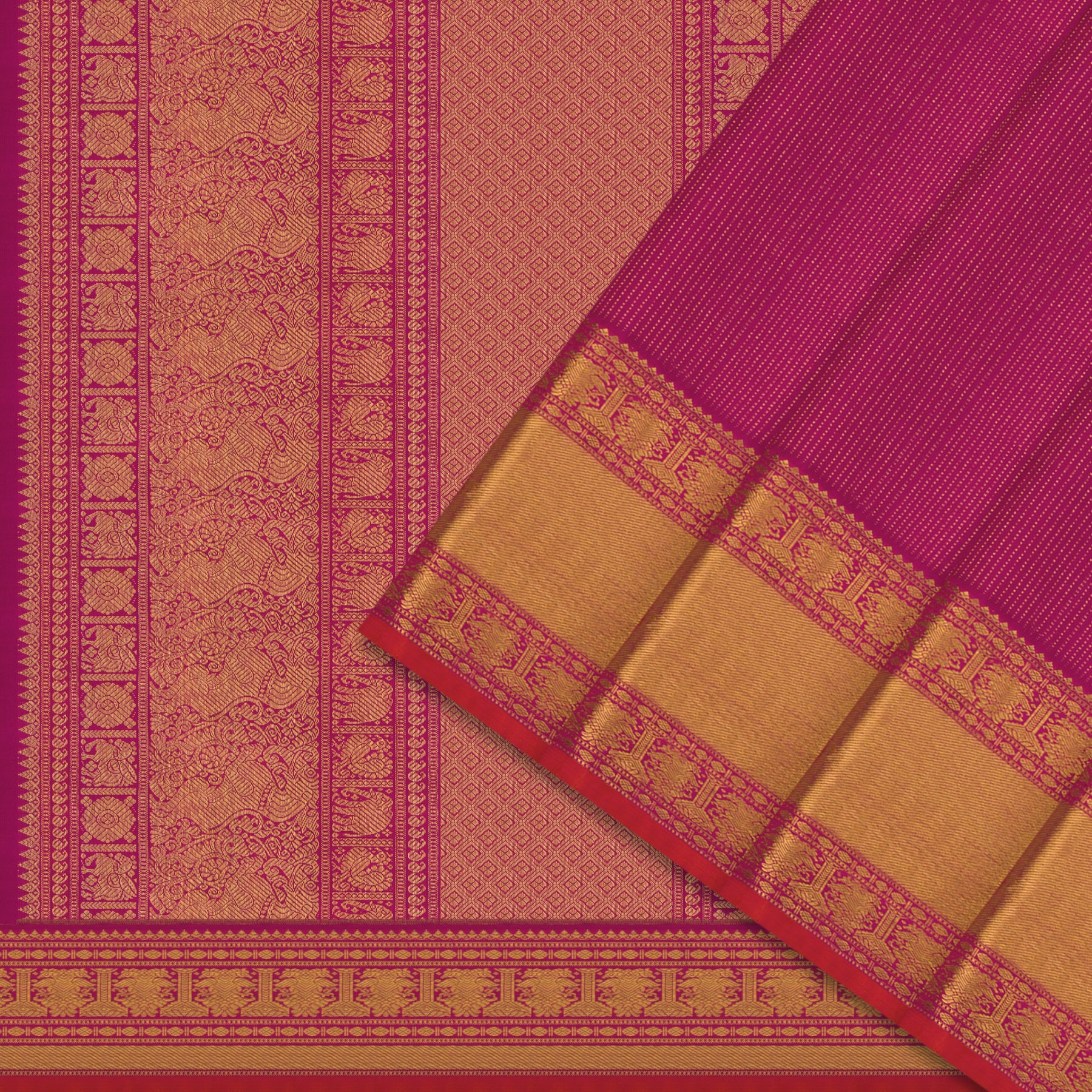 Kanakavalli Kanjivaram Silk Sari 24-615-HS001-12657 - Cover View