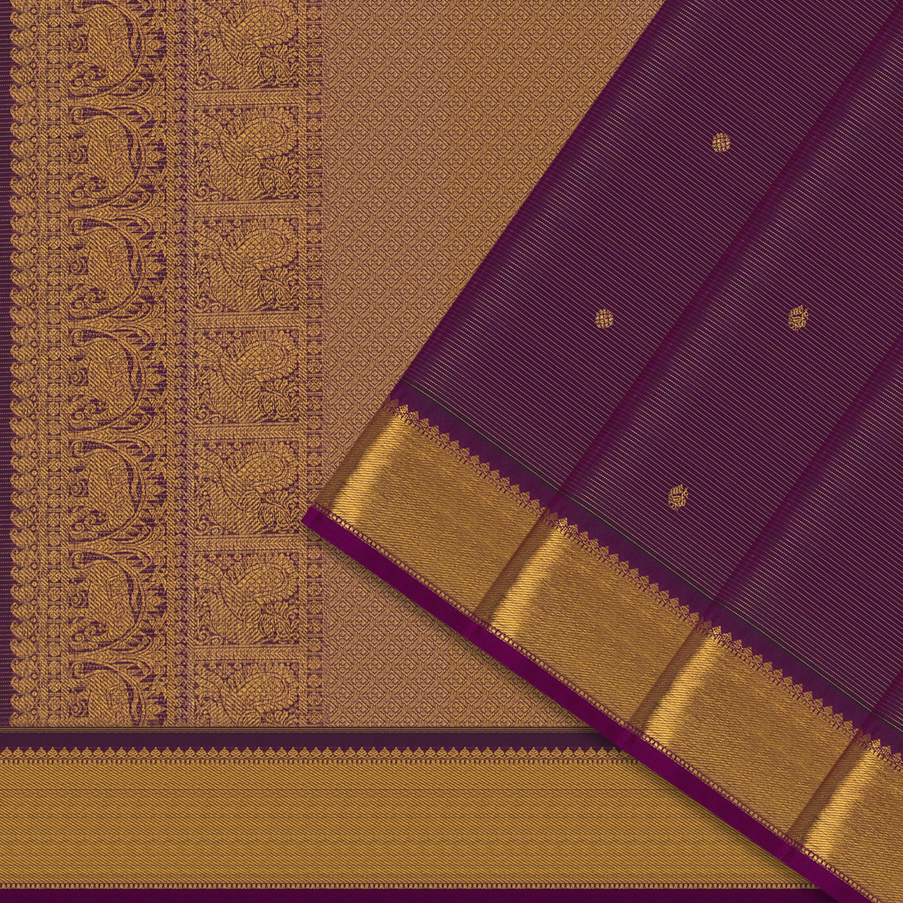 Kanakavalli Kanjivaram Silk Sari 24-615-HS001-12673 - Cover View