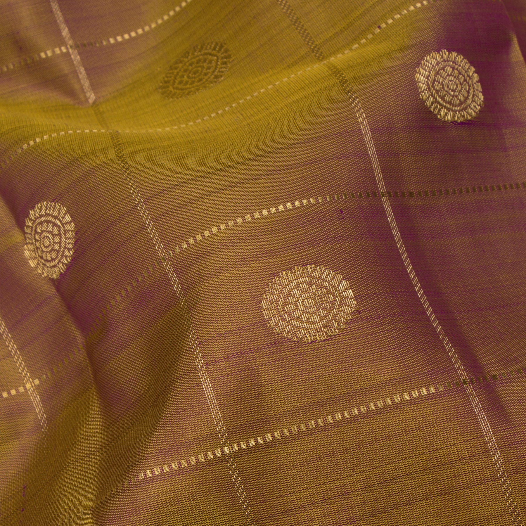 Kanakavalli Kanjivaram Silk Sari 24-615-HS001-13549 - Fabric View