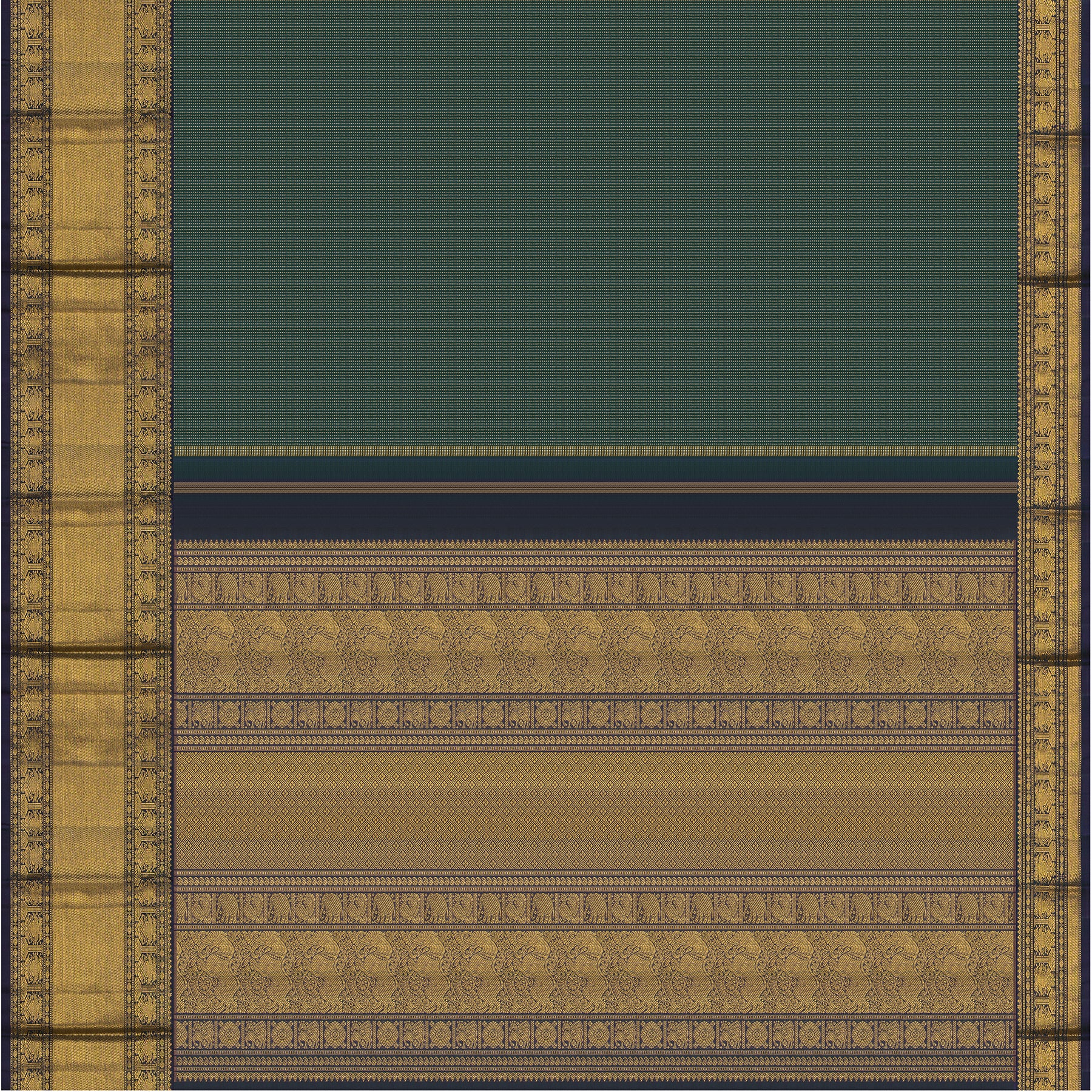 Kanakavalli Kanjivaram Silk Sari 24-615-HS001-13576 - Full View