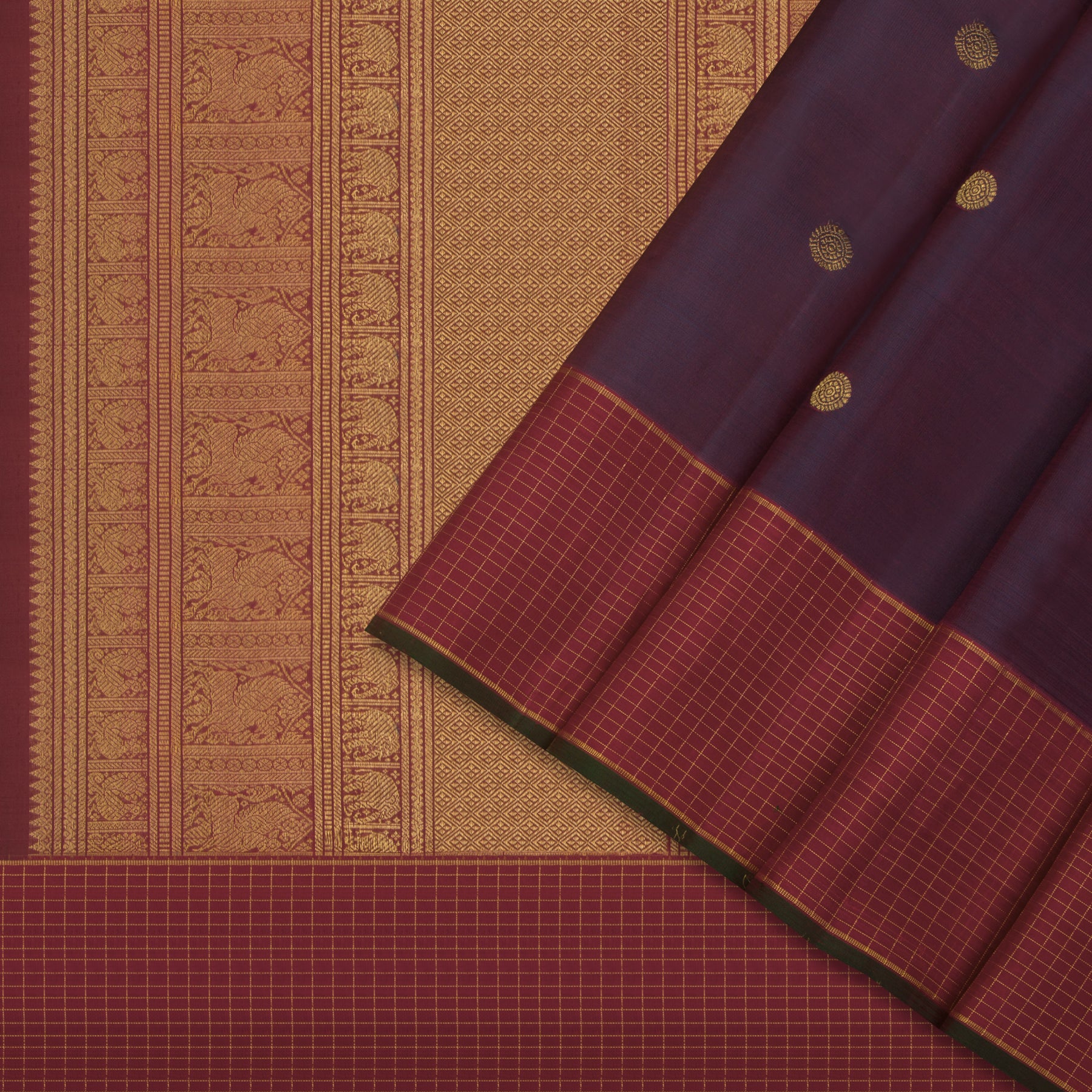 Kanakavalli Kanjivaram Silk Sari 24-615-HS001-13594 - Cover View