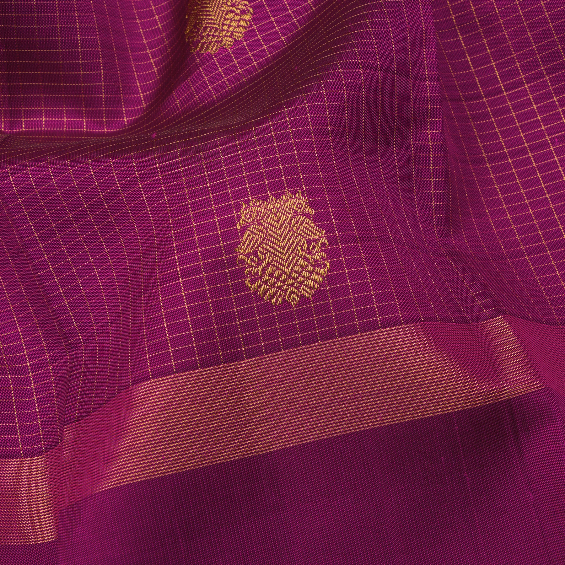 Kanakavalli Kanjivaram Silk Sari 24-615-HS001-13601 - Fabric View