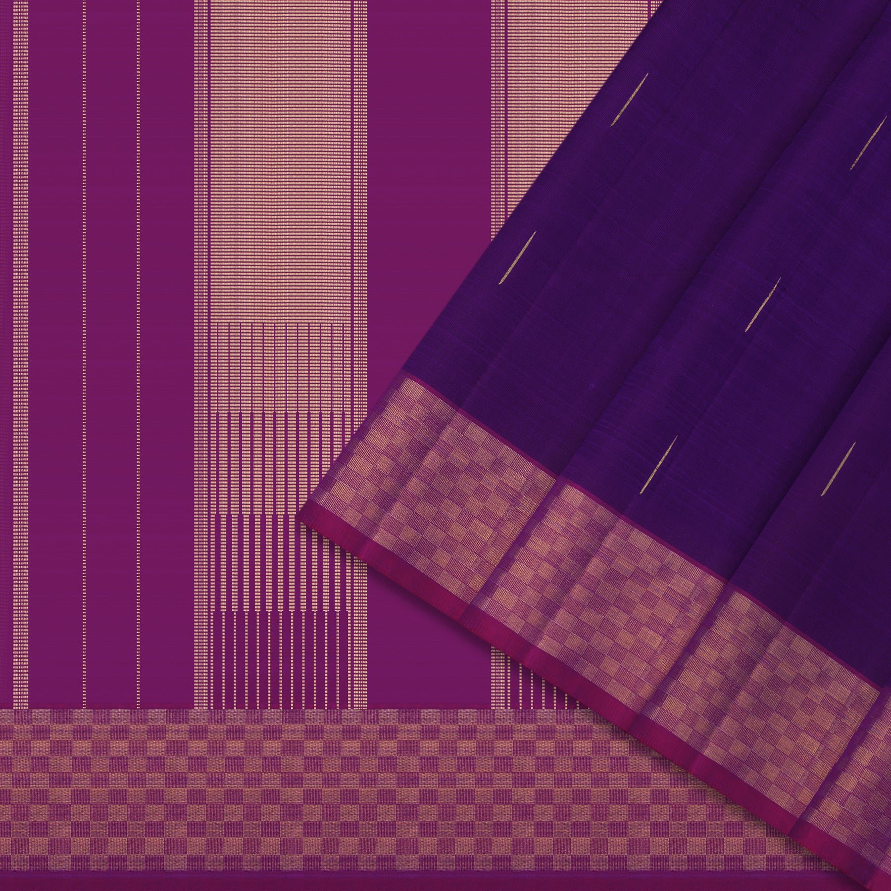 Kanakavalli Kanjivaram Silk Sari 24-615-HS001-13623 - Cover View