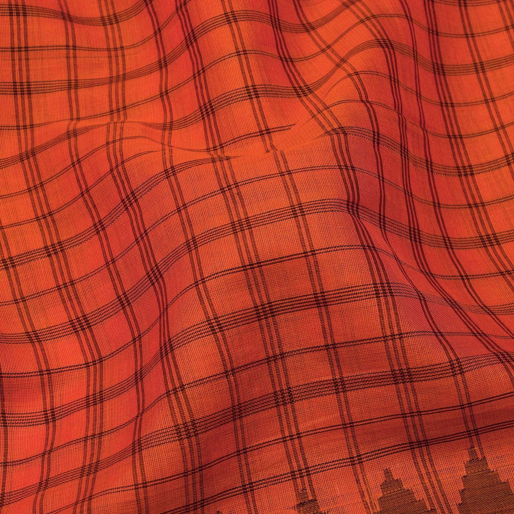 Kanakavalli Gadwal Silk/Cotton Sari 24-616-HS005-13218 - Fabric View