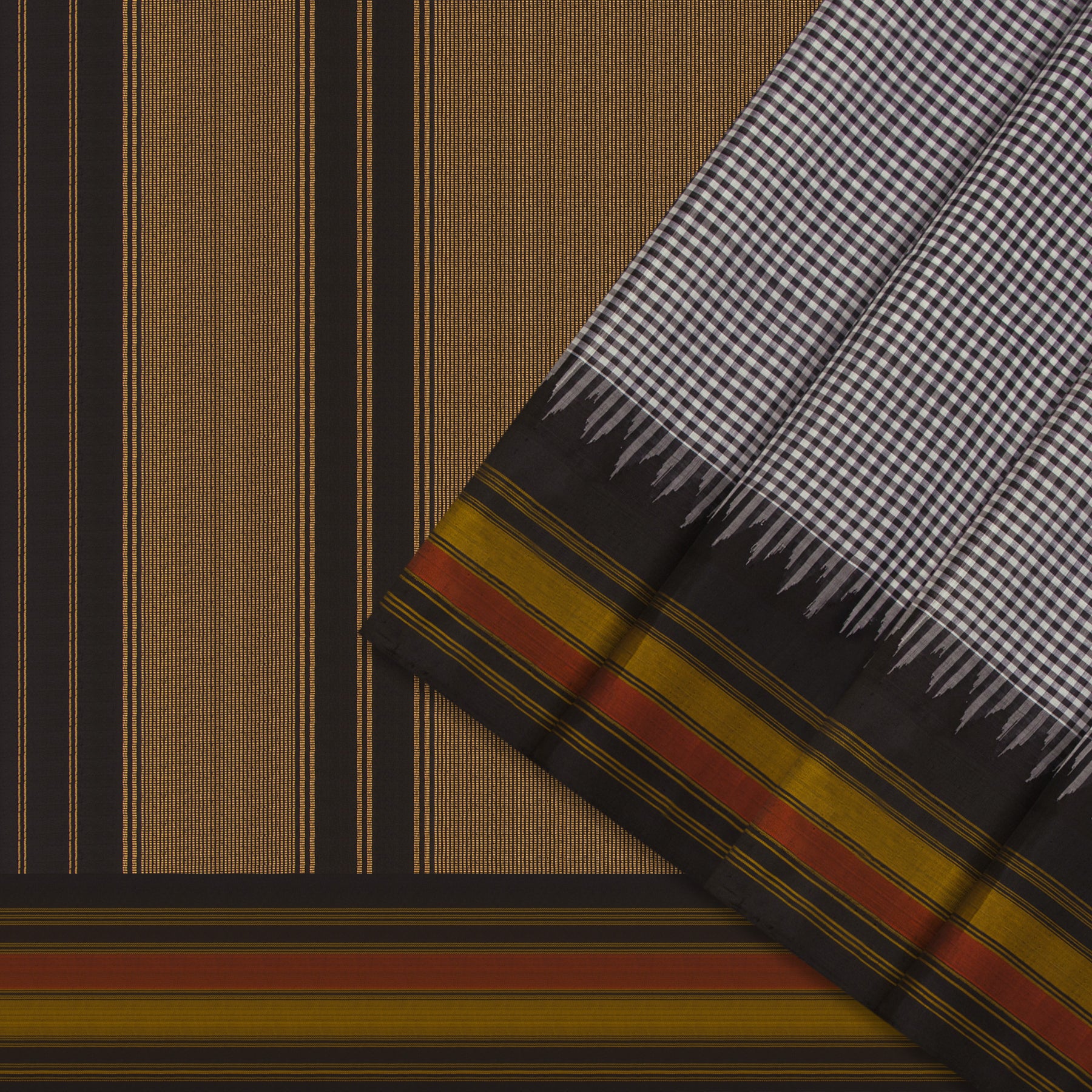 Kanakavalli Gadwal Silk/Cotton Sari 24-616-HS005-13232 - Cover View