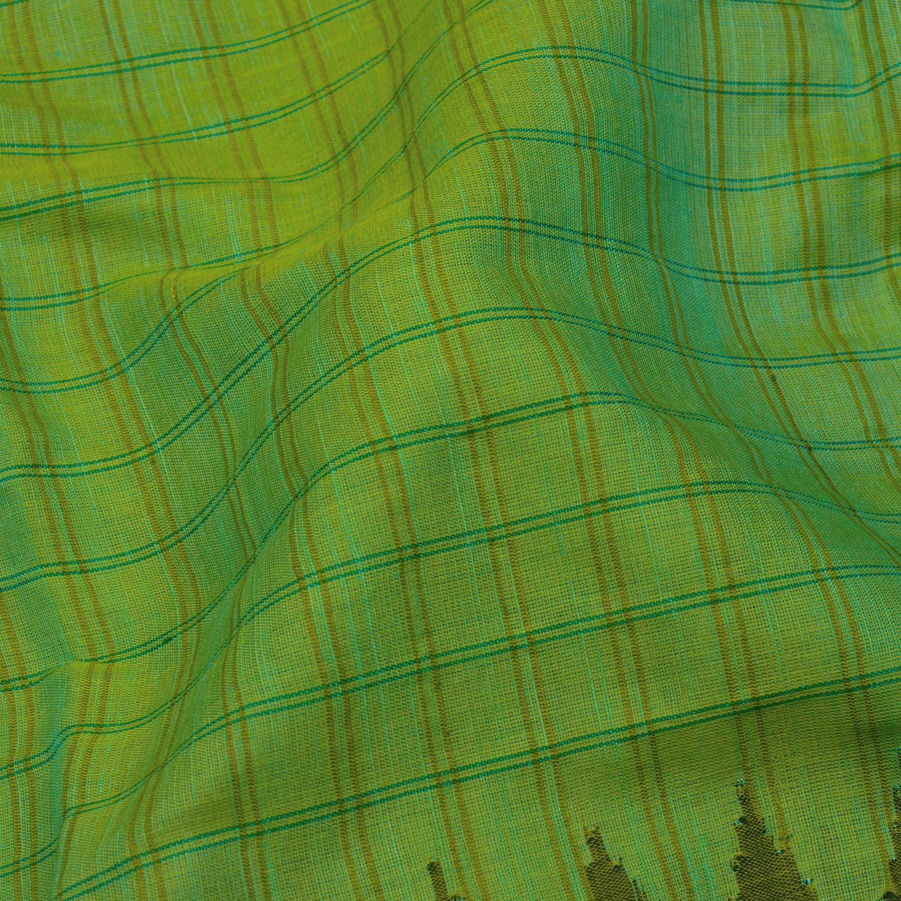 Kanakavalli Gadwal Silk/Cotton Sari 24-616-HS005-13264 - Fabric View