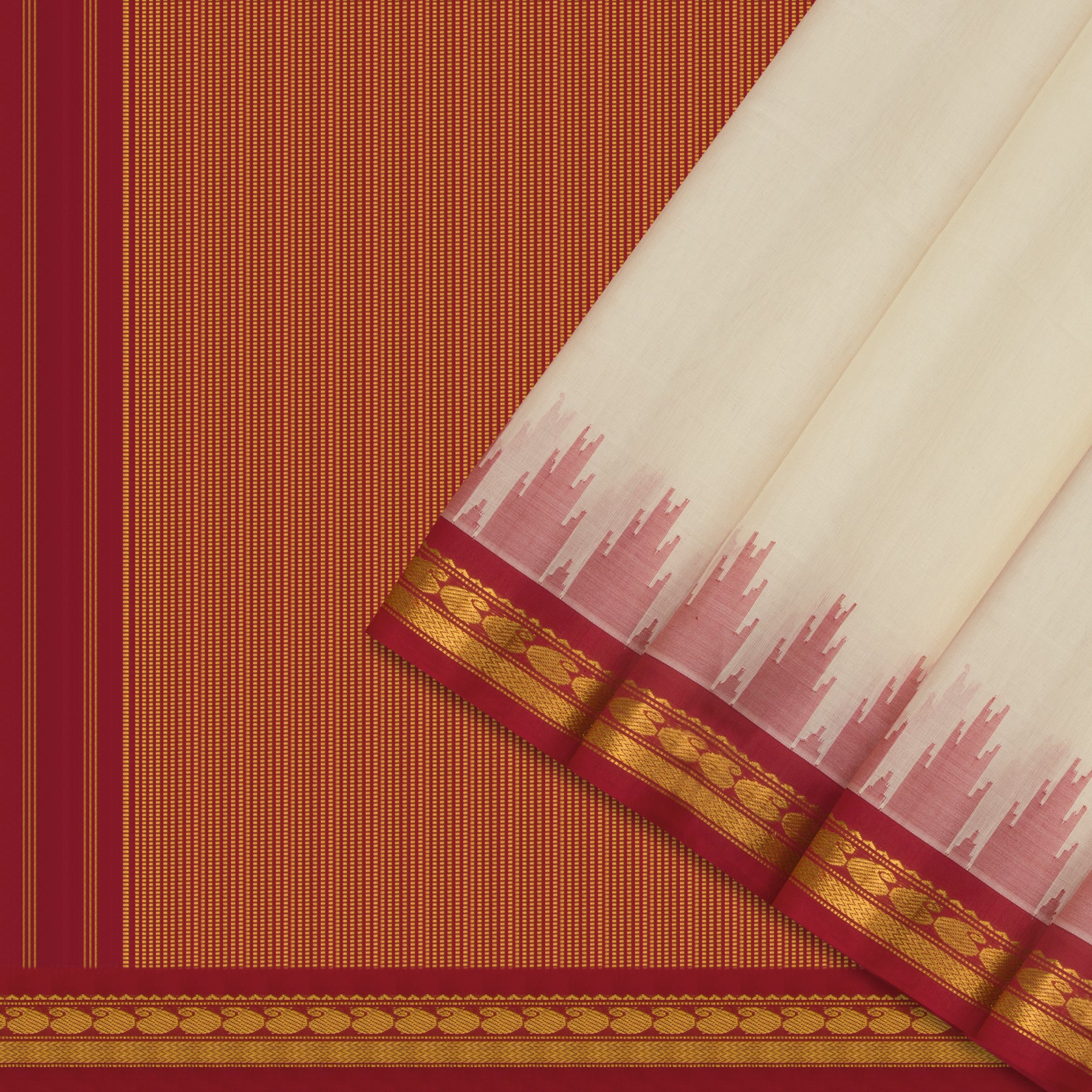 Kanakavalli Gadwal Silk/Cotton Sari 24-616-HS005-13936 - Cover View