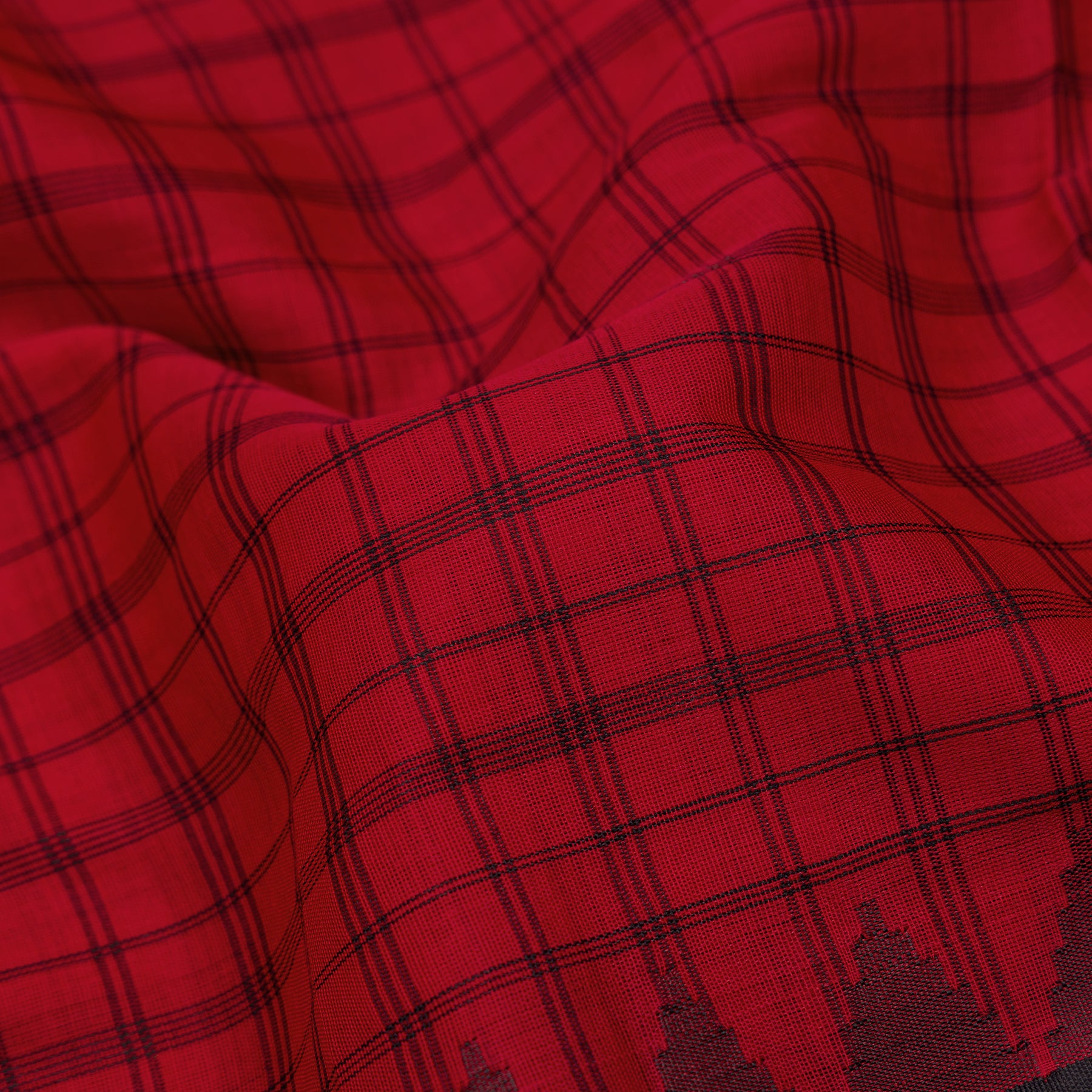 Kanakavalli Gadwal Silk/Cotton Sari 24-616-HS005-13939 - Fabric View