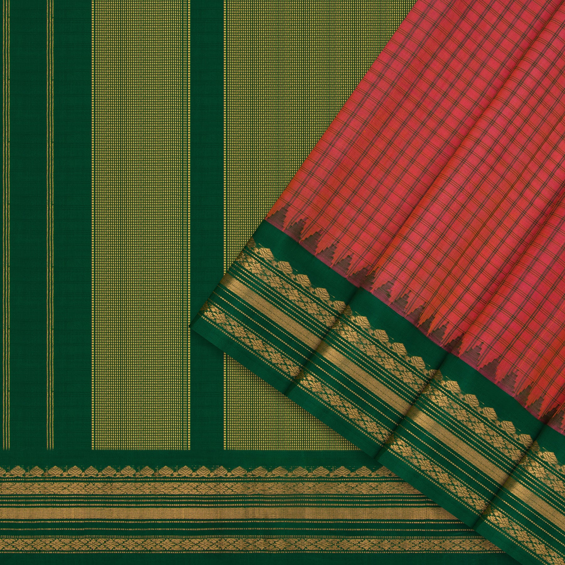 Kanakavalli Gadwal Silk/Cotton Sari 24-616-HS005-14338 - Cover View