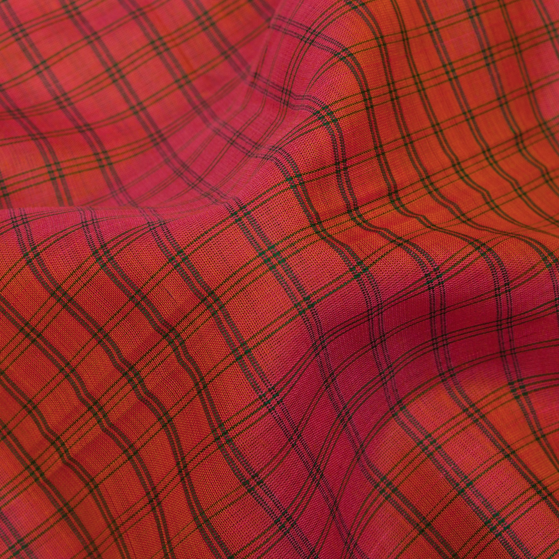 Kanakavalli Gadwal Silk/Cotton Sari 24-616-HS005-14338 - Fabric View
