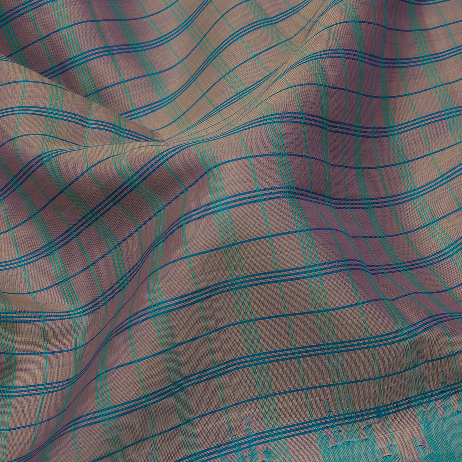 Kanakavalli Gadwal Silk/Cotton Sari 24-616-HS005-14356 - Fabric View