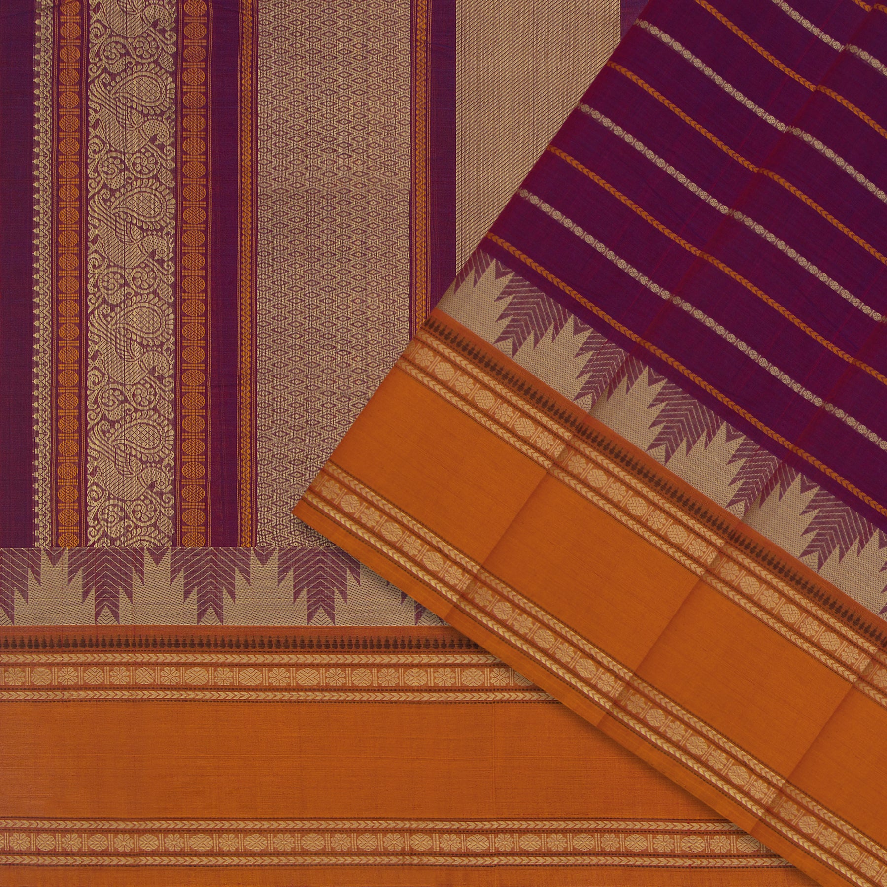 Kanakavalli Kanchi Cotton Sari 24-613-HS003-14415 - Cover View