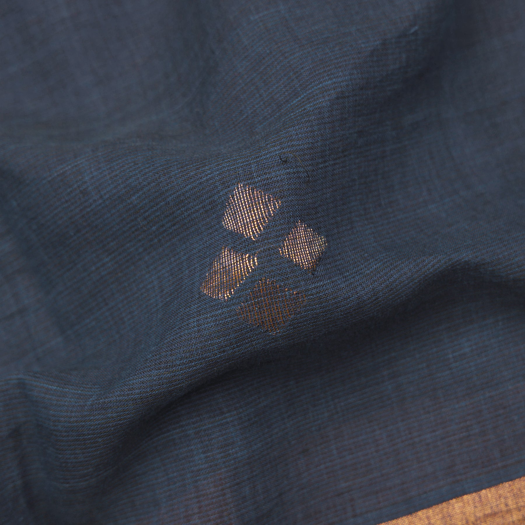 Karomi Jamdani Cotton Sari25-003-HS003-00069 - Fabric View