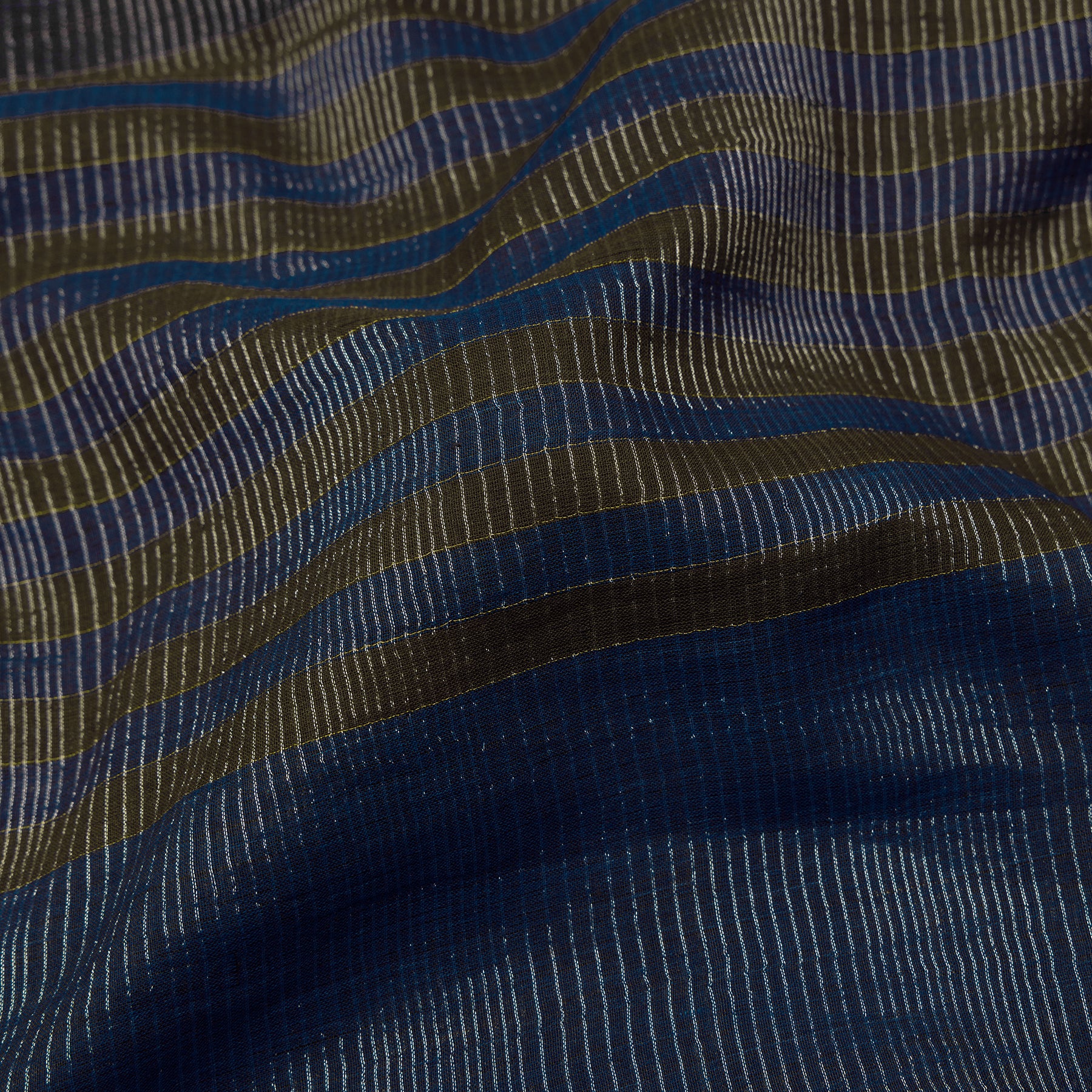 Karomi Jamdani Cotton Sari 25-003-HS003-00077 - Fabric View