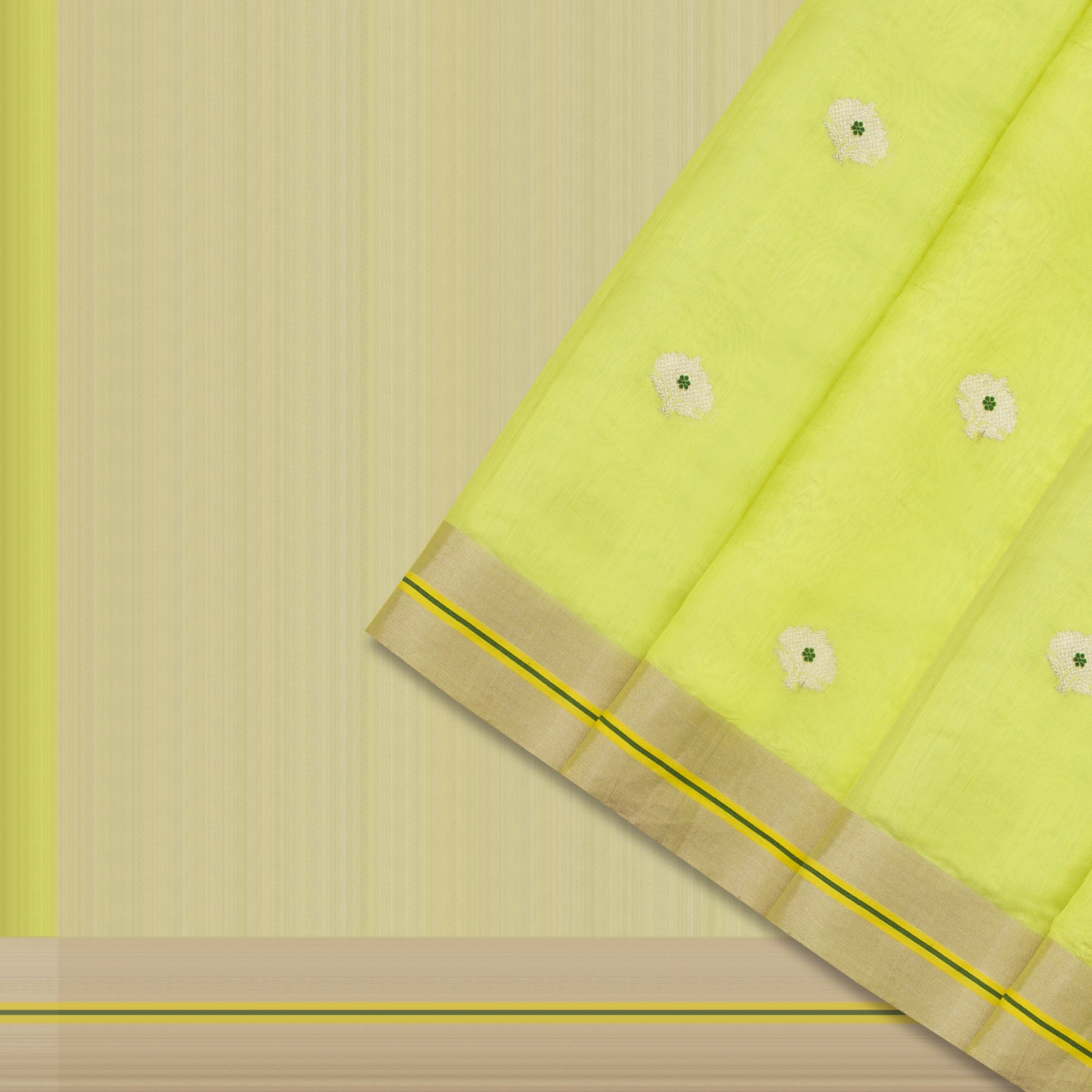 Chanderi Silk Sari 25-004-HS002-00005 - Cover View