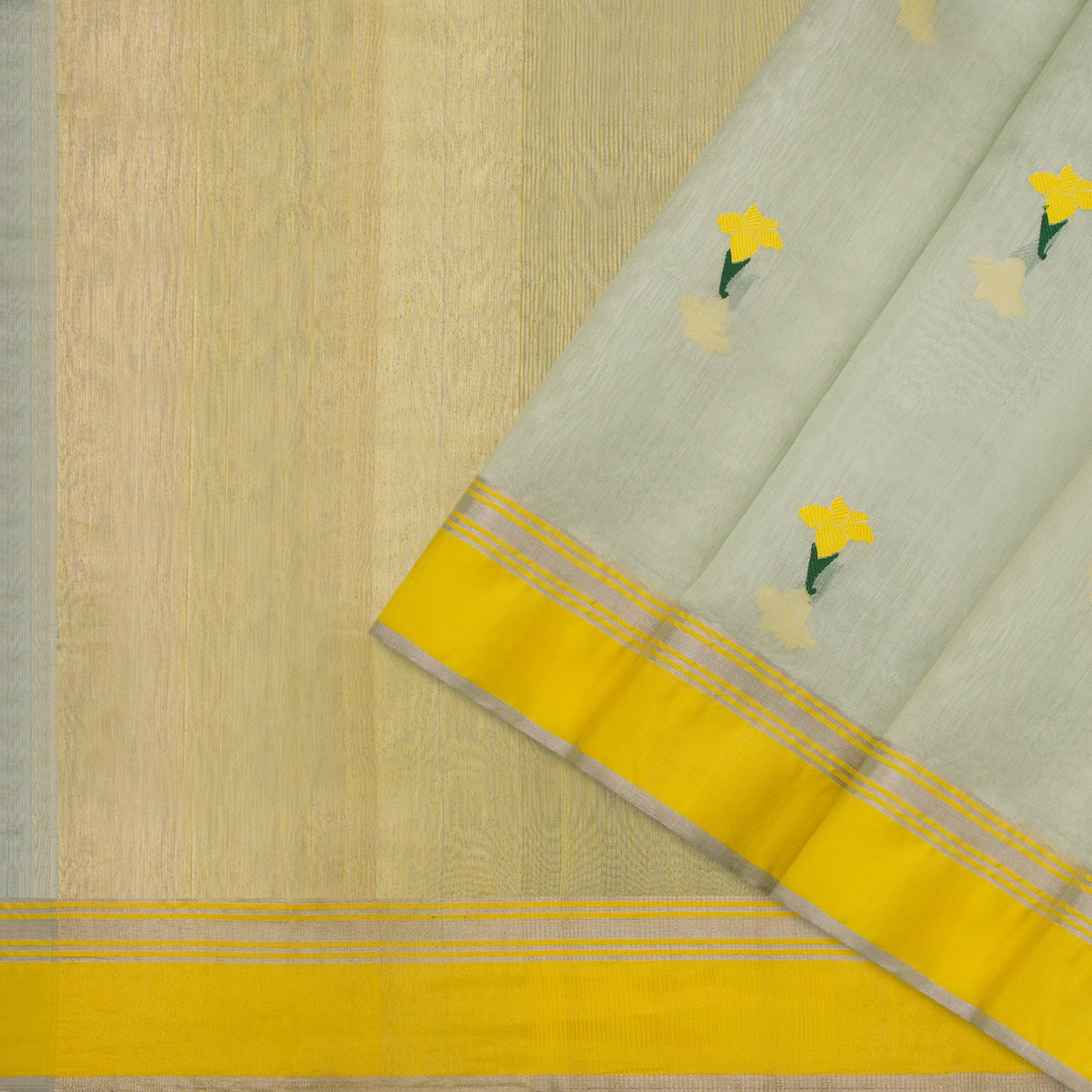 Chanderi Silk Sari 25-004-HS002-00006 - Cover View