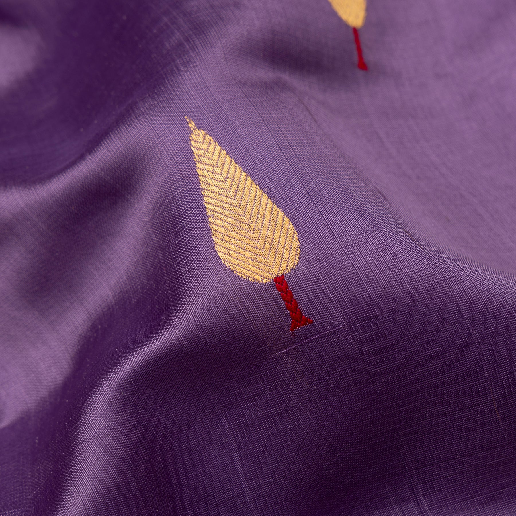 Chanderi Silk Sari 25-004-HS002-00010 - Fabric View