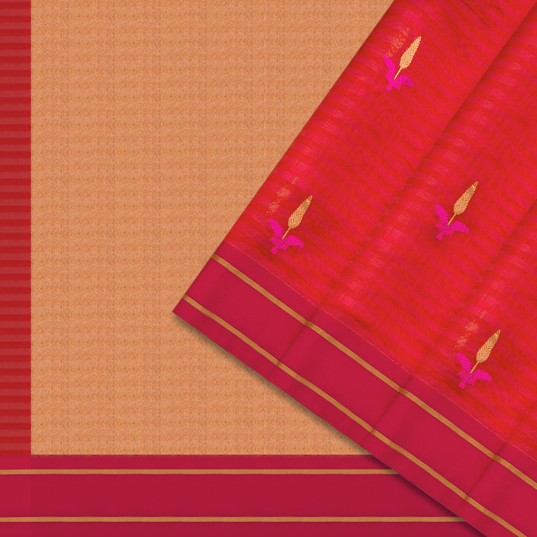 Chanderi Silk Sari 25-004-HS002-00013 - Cover View
