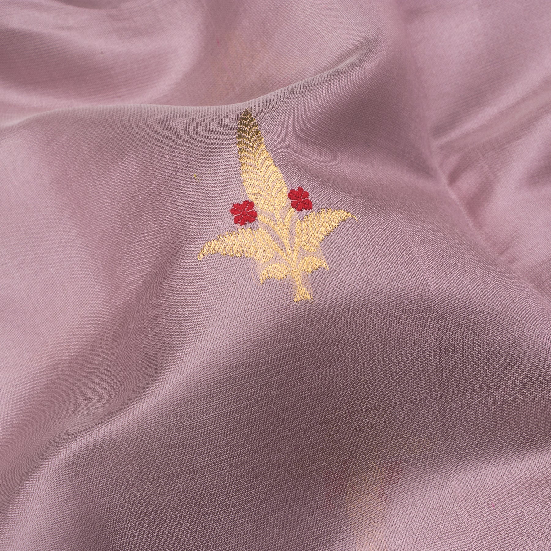 Chanderi Silk Sari 25-004-HS002-00015 - Fabric View