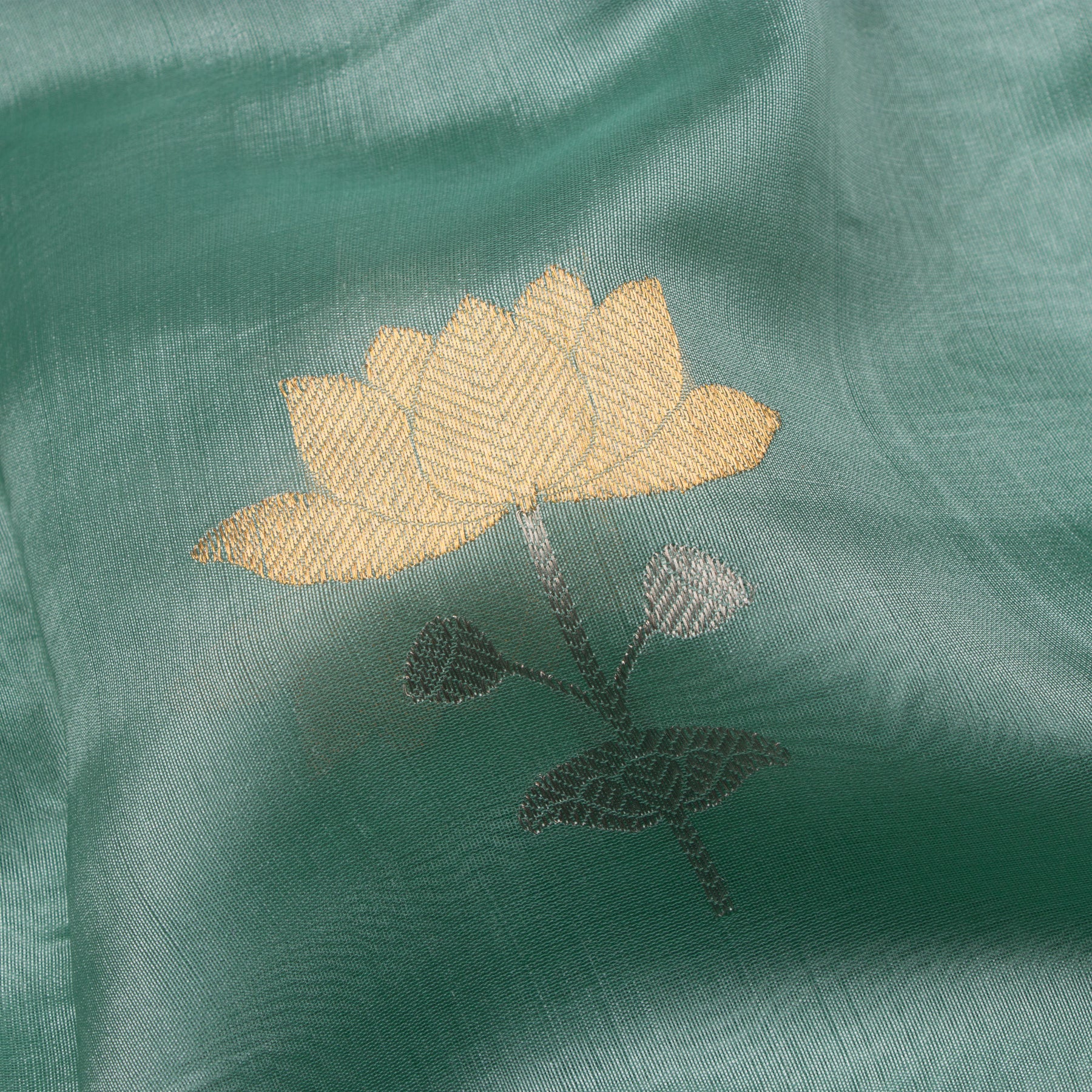 Chanderi Silk Sari 25-004-HS002-00026 - Fabric View