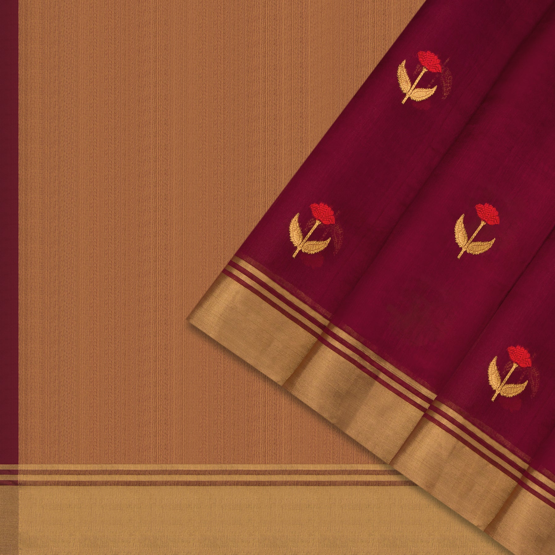Chanderi Silk Sari 25-004-HS002-00038 - Cover View