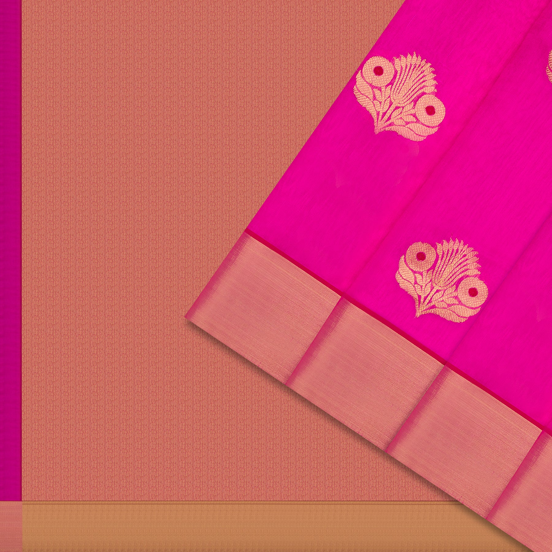 Chanderi Silk Sari 25-004-HS002-00044 - Cover View