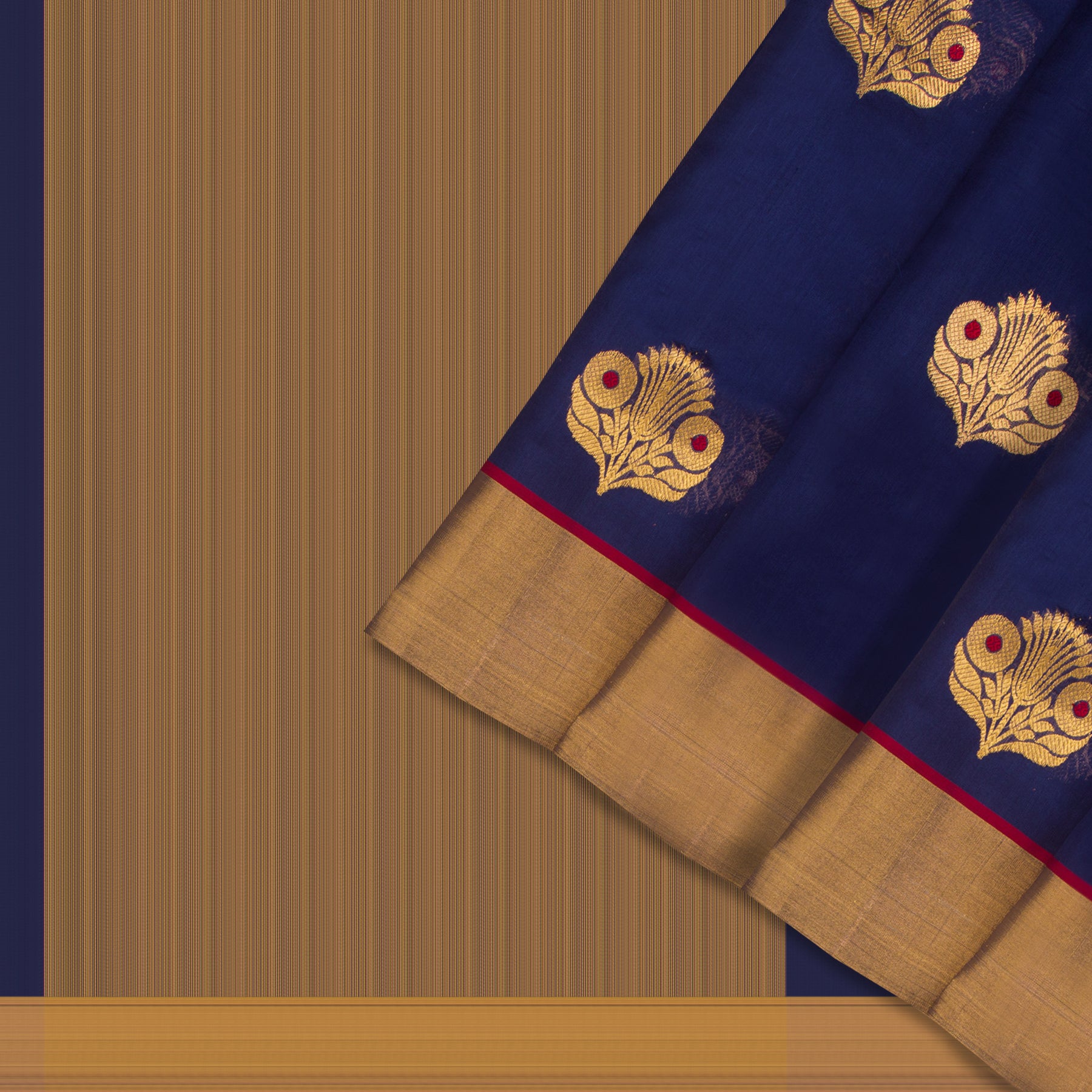 Chanderi Silk Sari 25-004-HS002-00045 - Cover View