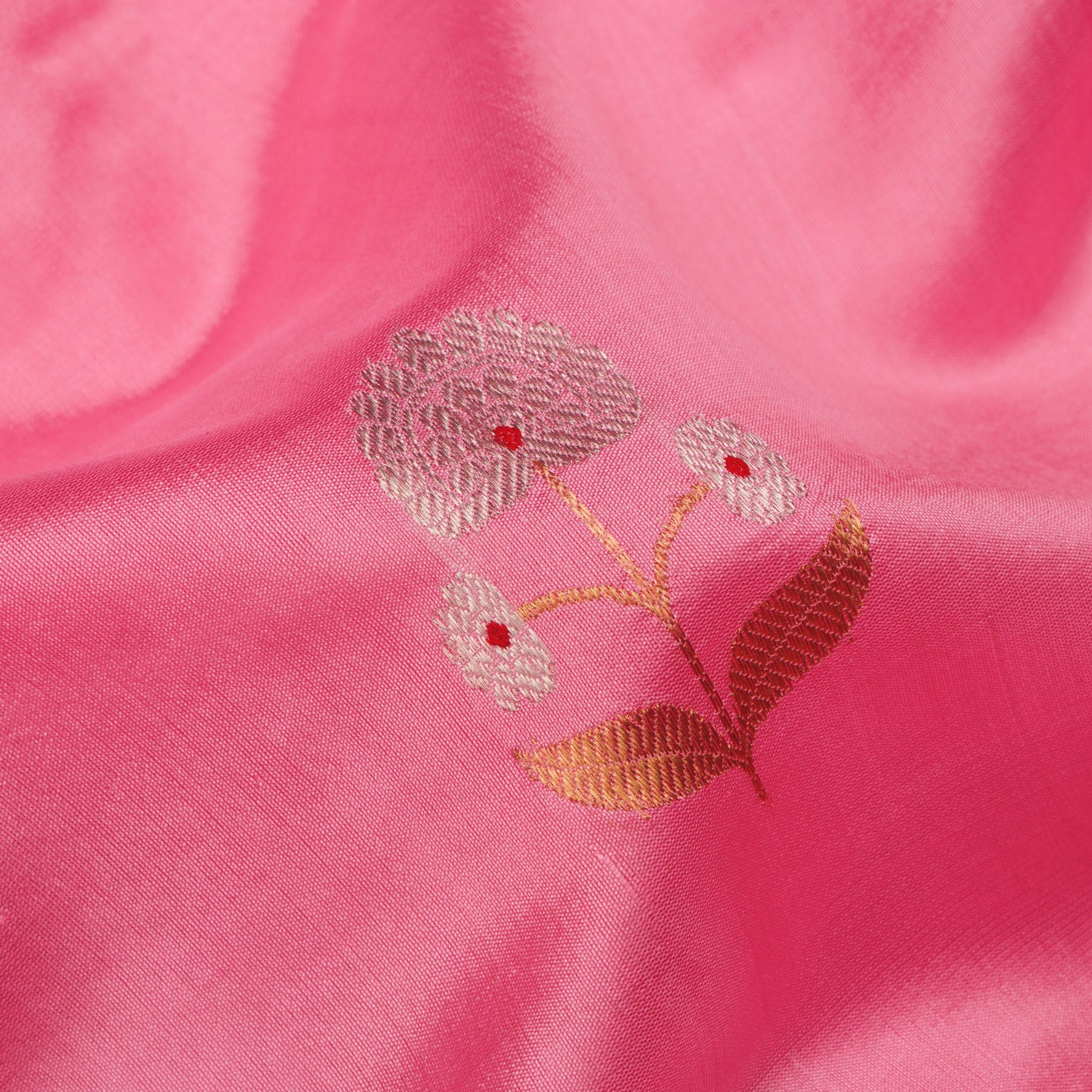 Chanderi Silk Sari 25-004-HS002-00054 - Fabric View