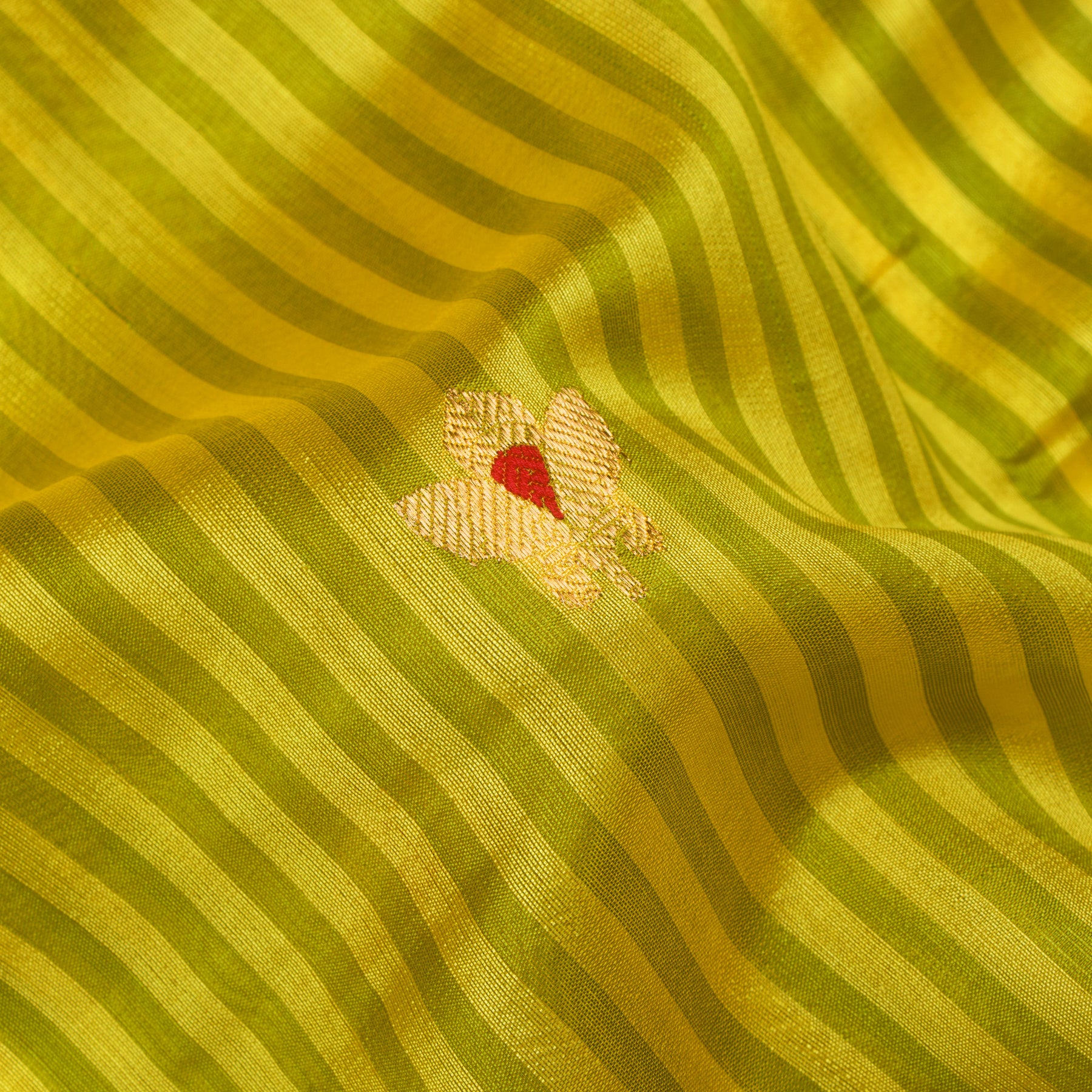 Chanderi Silk Sari 25-004-HS002-00058 - Fabric View