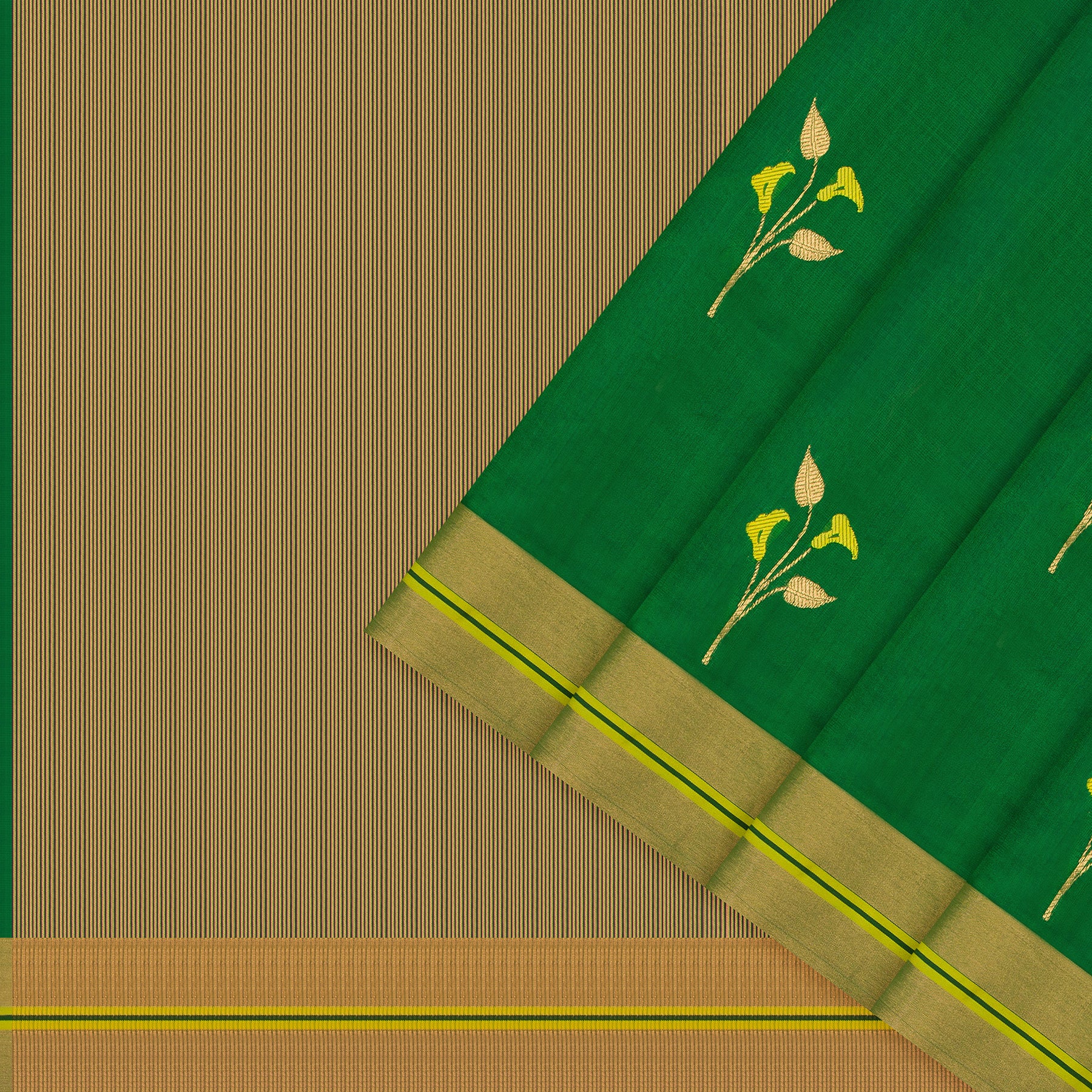 Chanderi Silk Sari 25-004-HS002-00068 - Cover View
