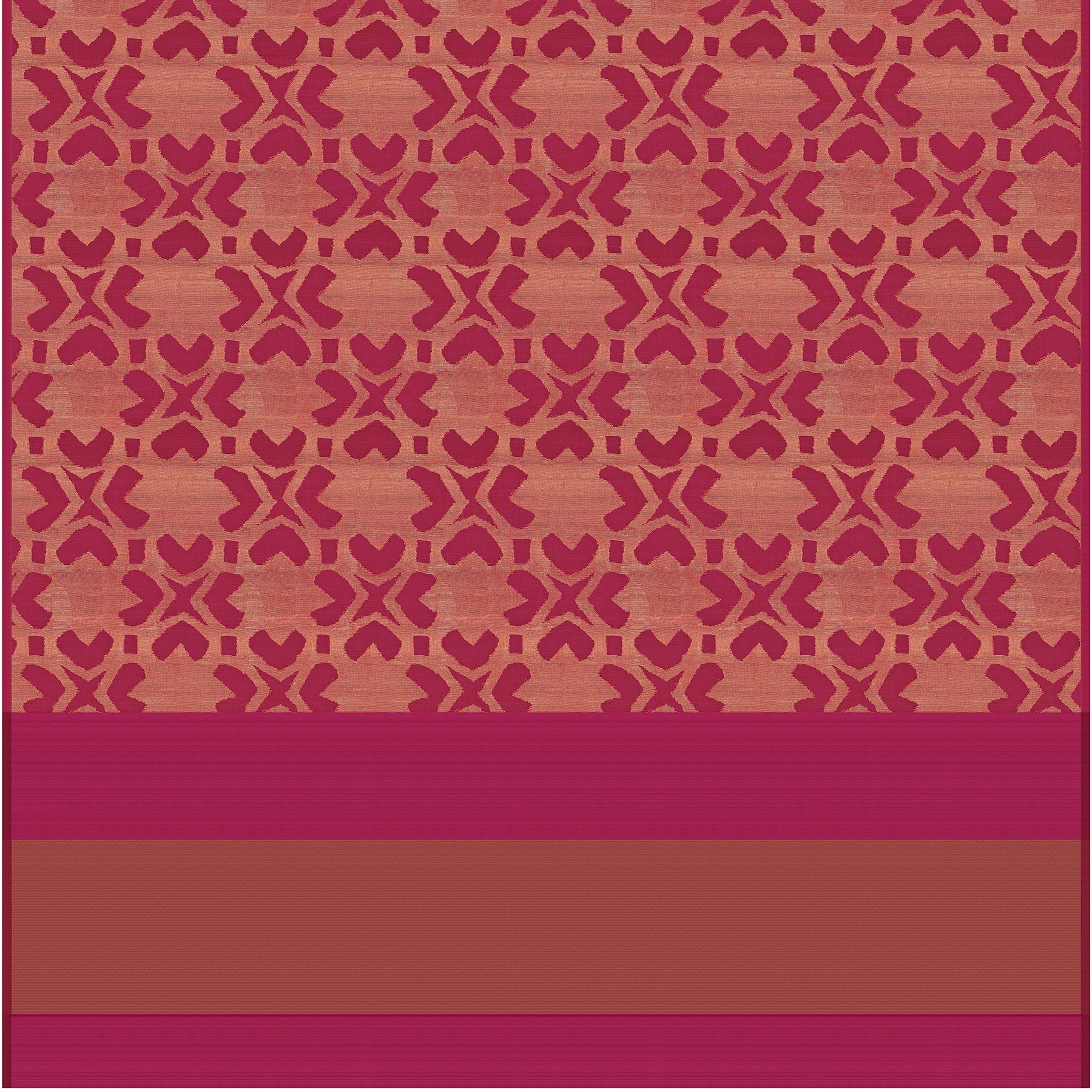 Bailou Jamdani Silk Sari 25-005-HS002-00016 - Full View