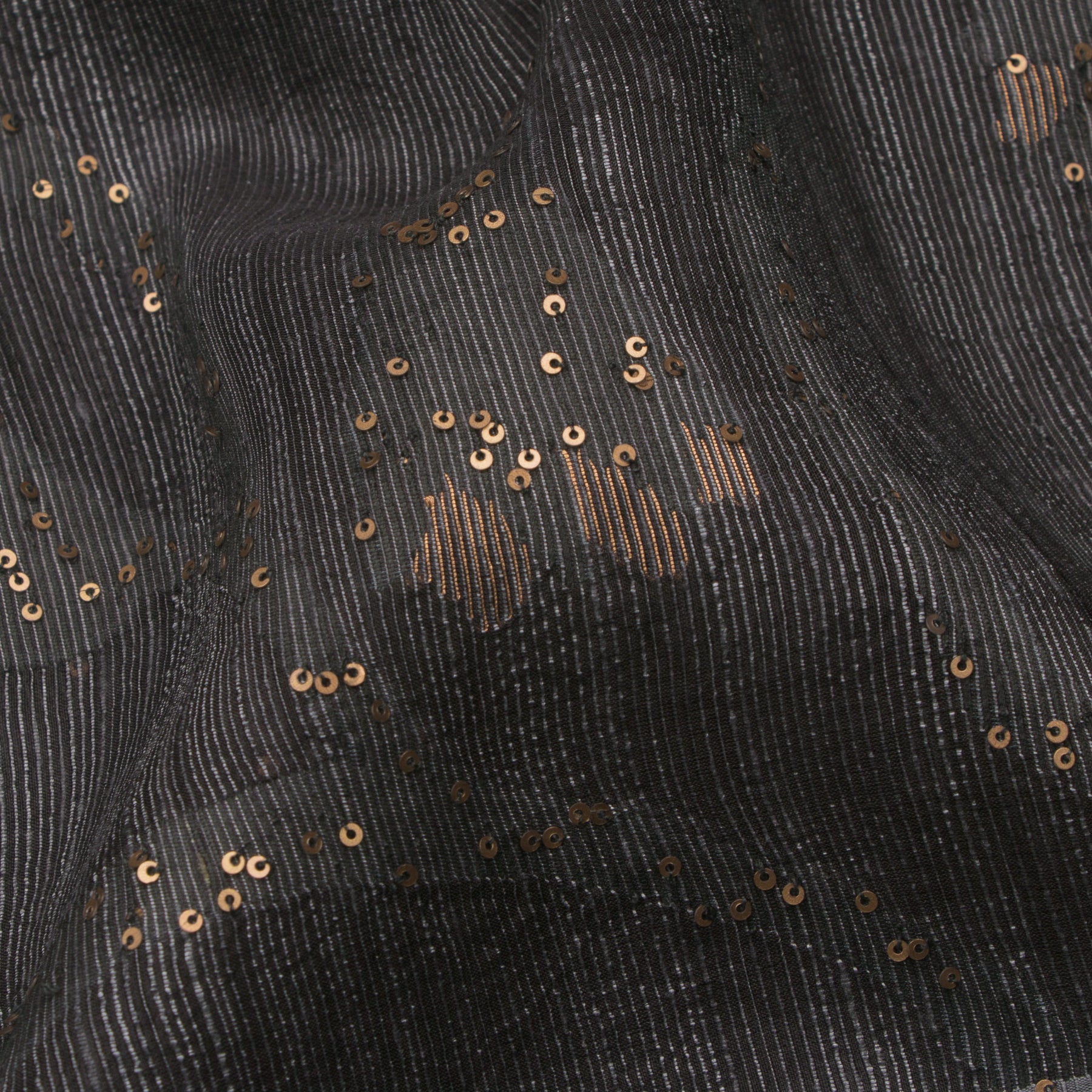 Bailou Jamdani Silk Sari 25-005-HS002-00062 - Fabric View