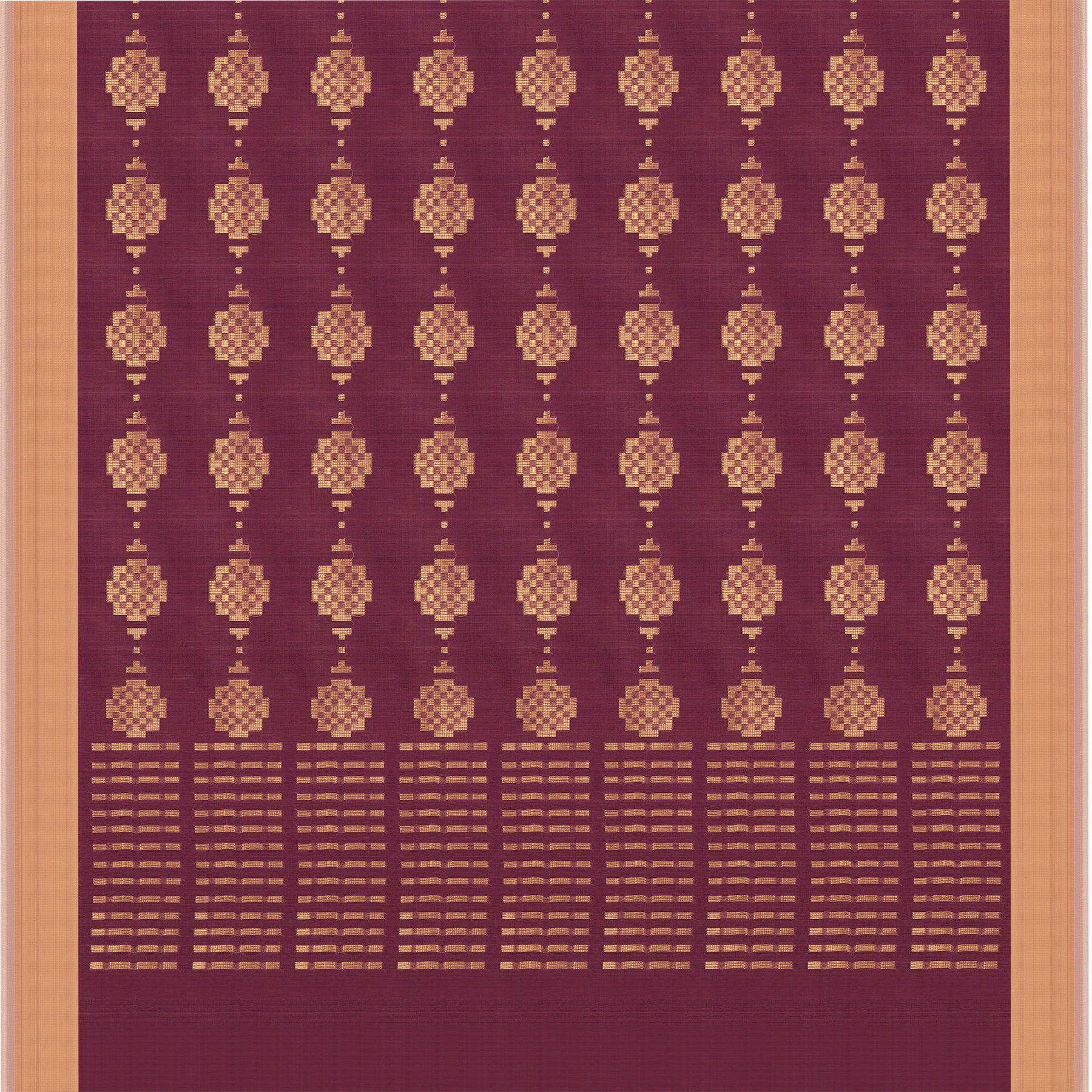 Pradeep Pillai Chanderi Silk/Cotton Sari 25-008-HS005-00238 - Full View