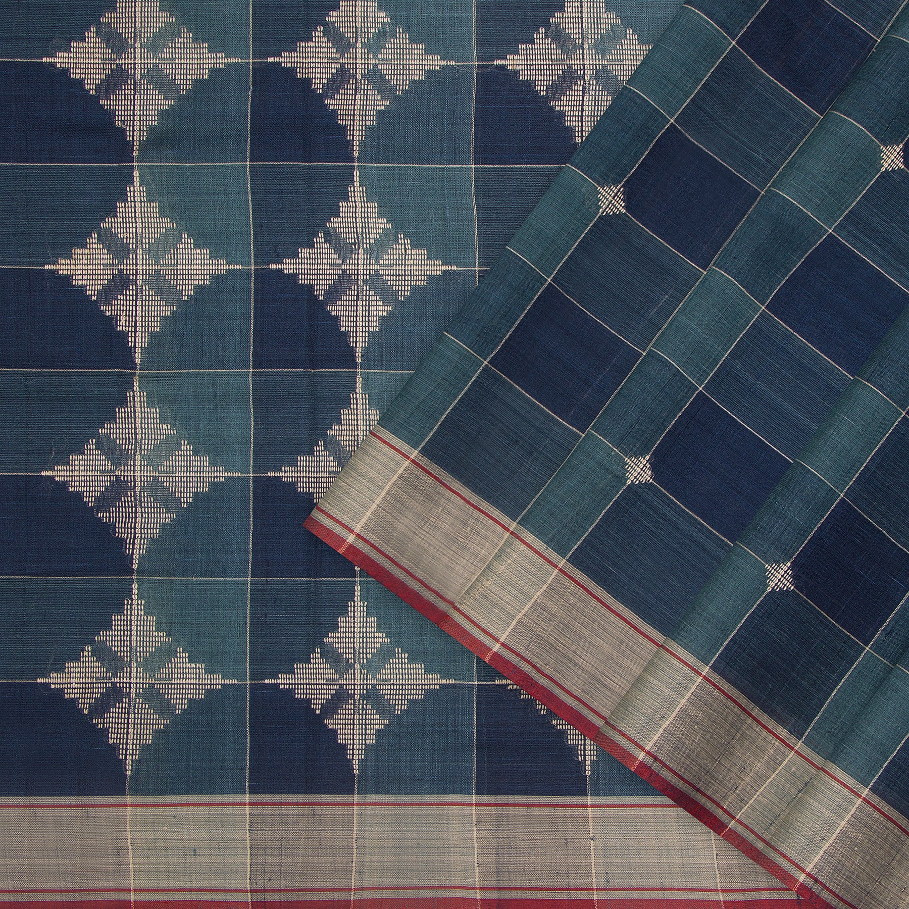 Pradeep Pillai Tussore Silk Sari 25-008-HS002-00188 - Cover View