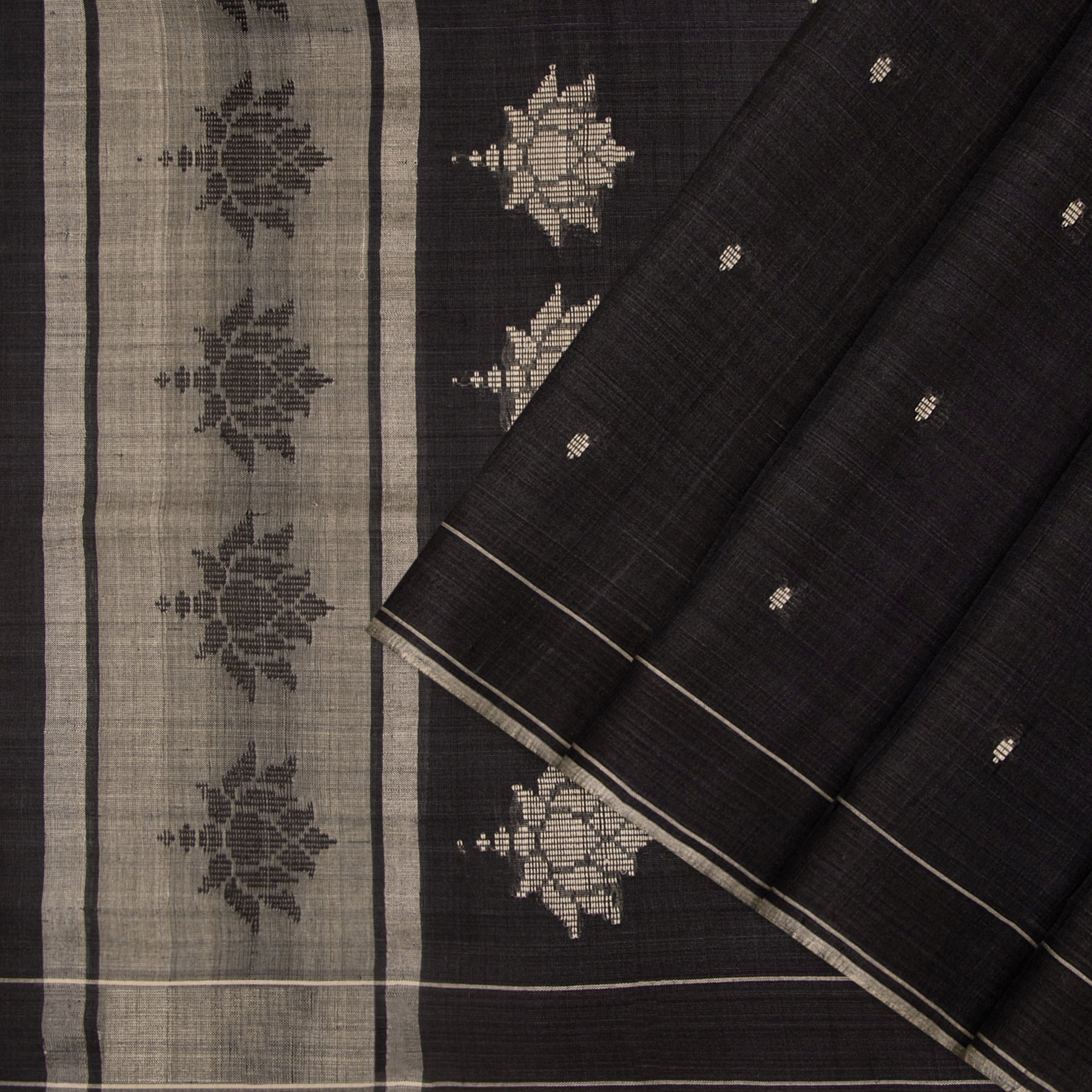Pradeep Pillai Tussore Silk Sari 25-008-HS002-00202 - Cover View